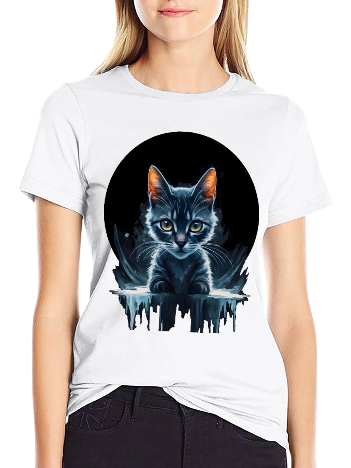 Cool Cat Graphic Tee - Unique Design