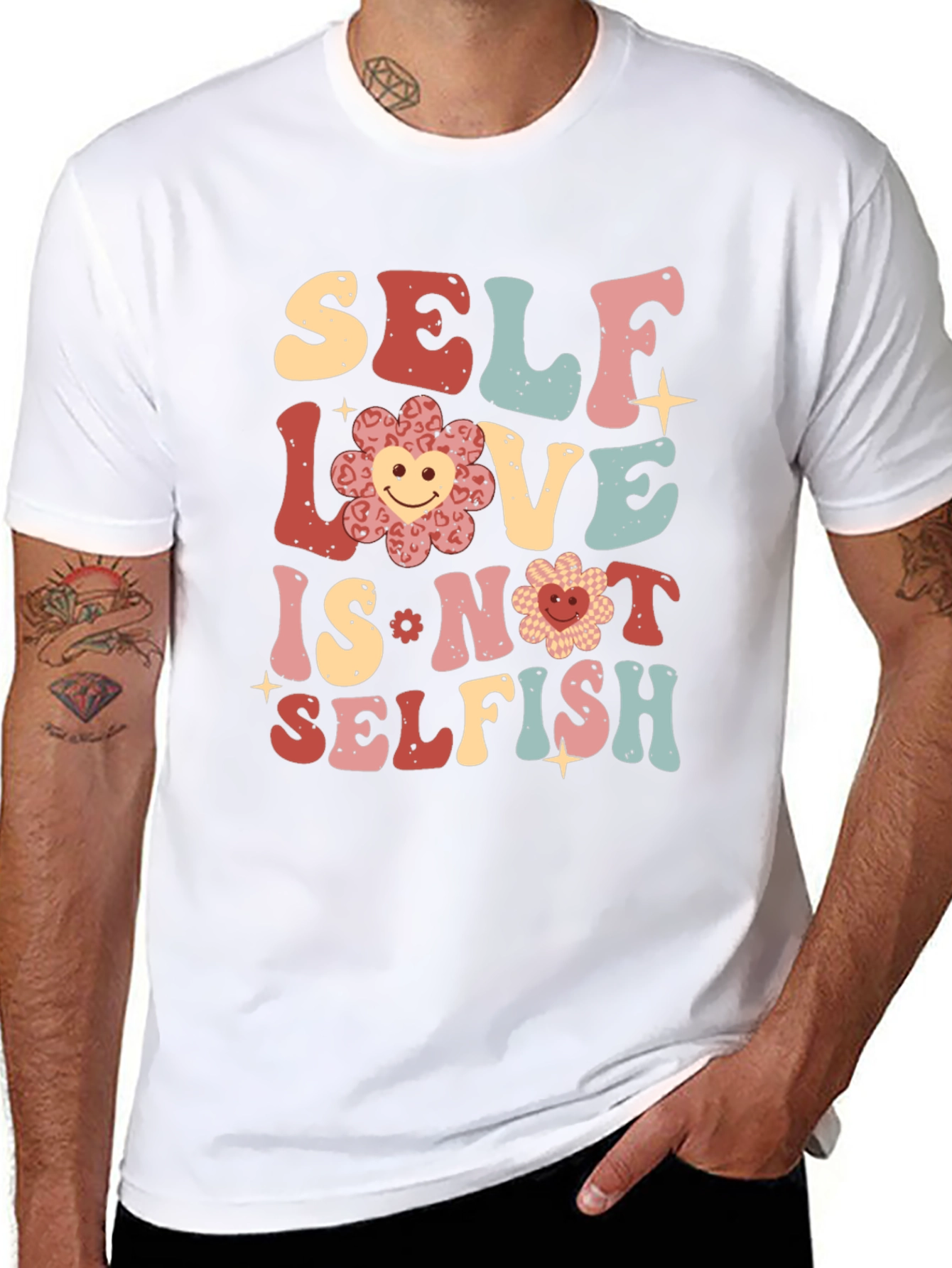 Self Love Graphic Tee - Trendy Unisex Shirt