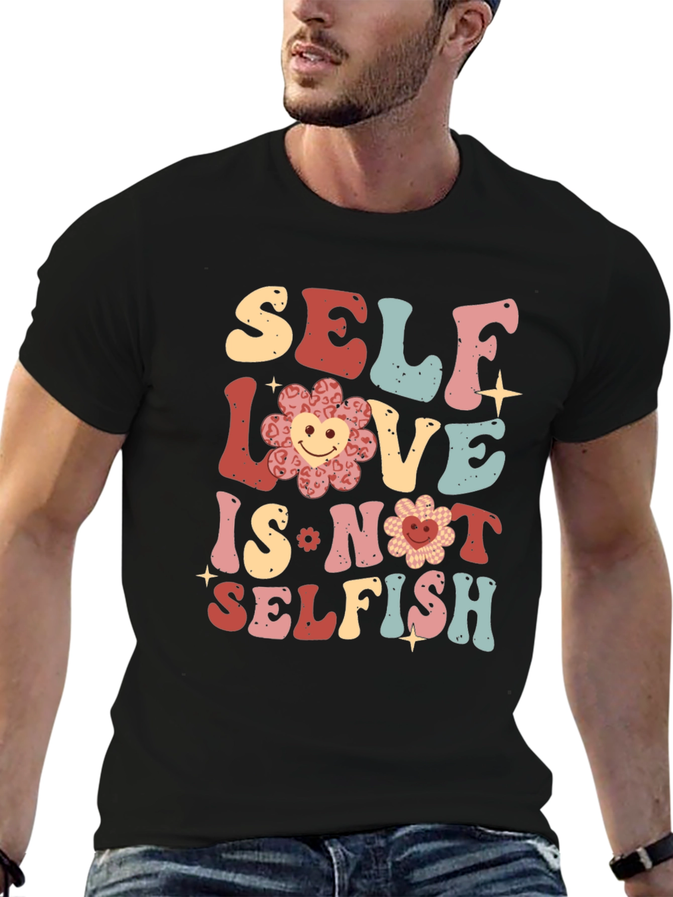 Self Love Graphic Tee - Trendy Unisex Shirt