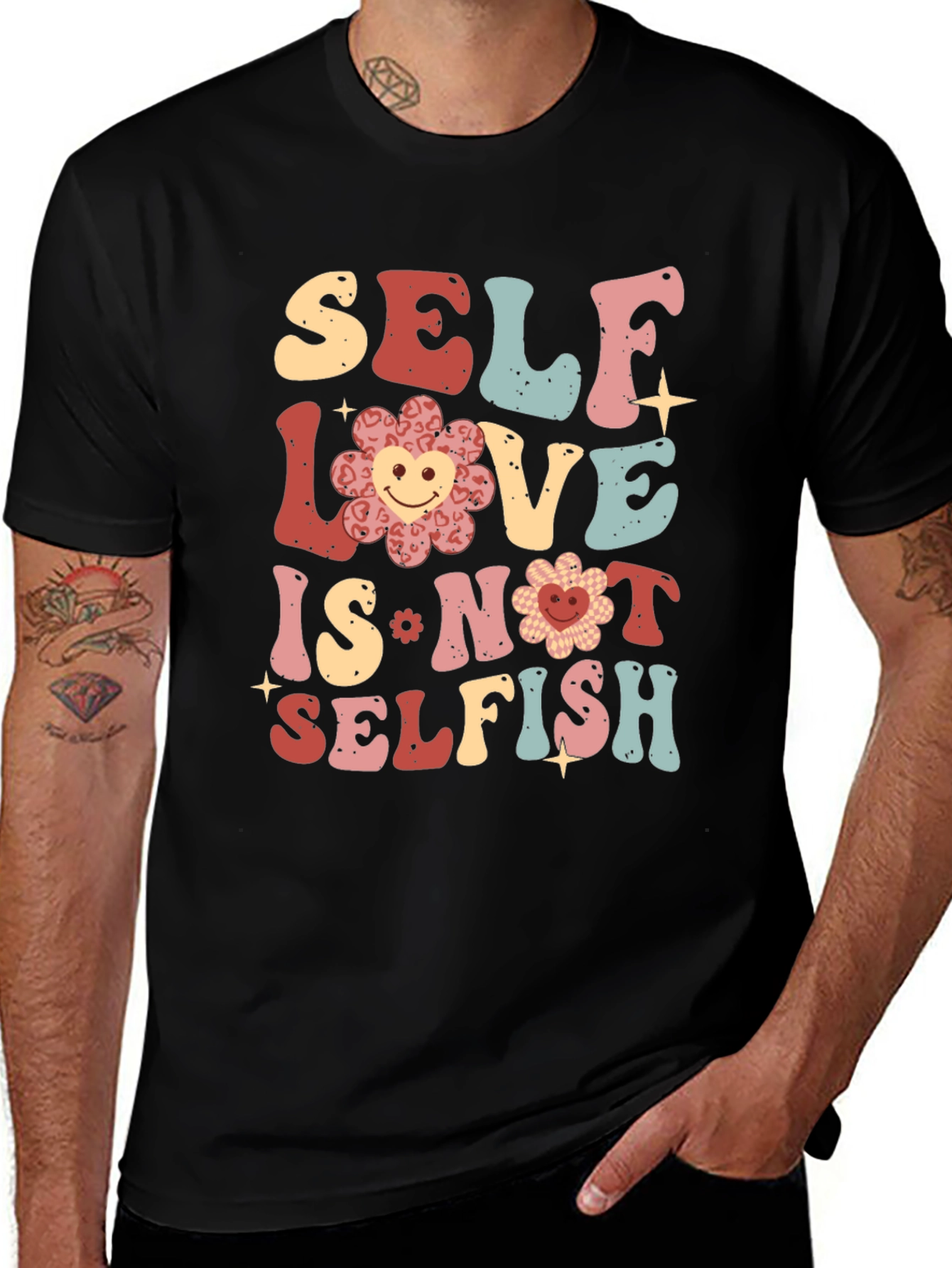 Self Love Graphic Tee - Trendy Unisex Shirt