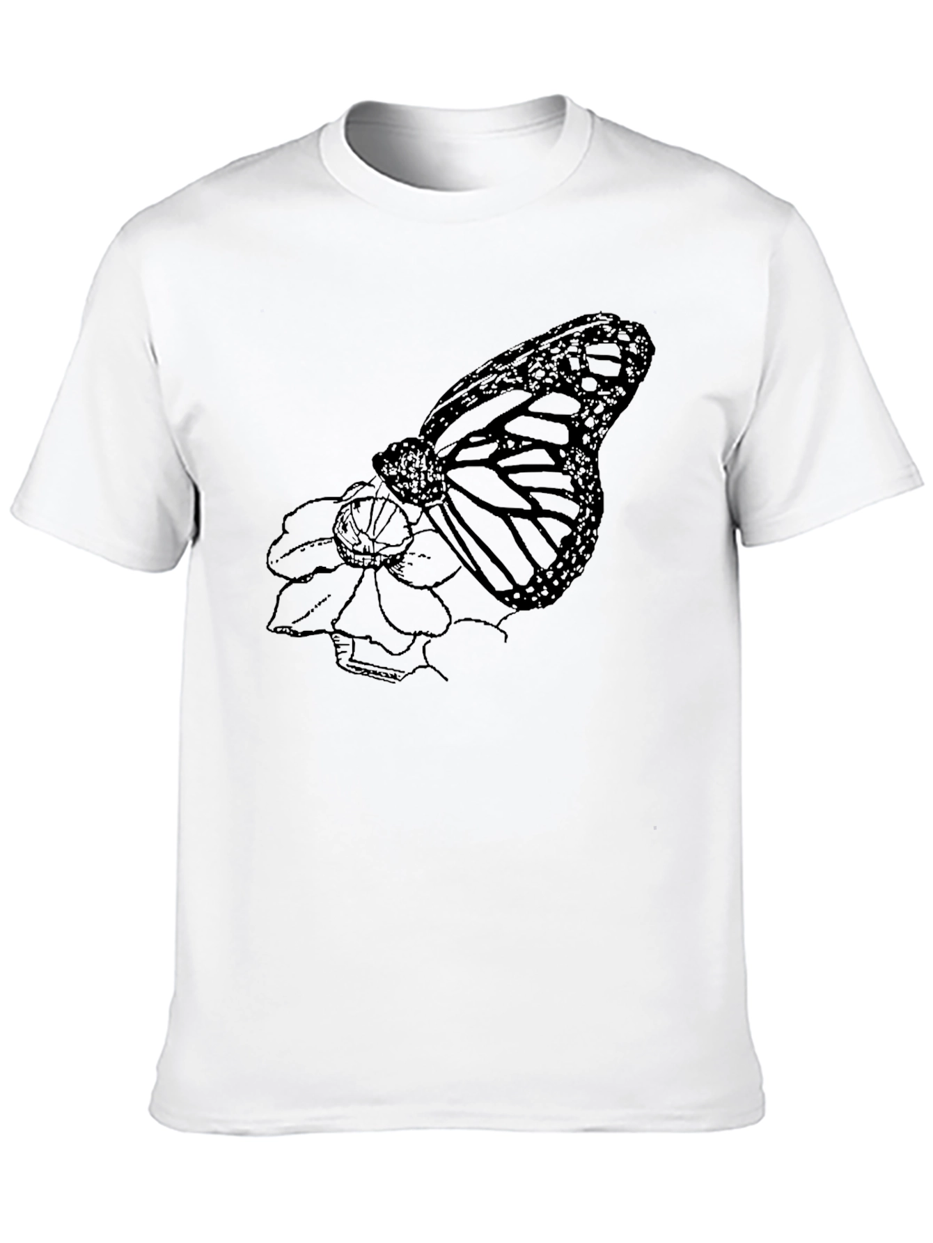 Butterfly Graphic Black T-Shirt