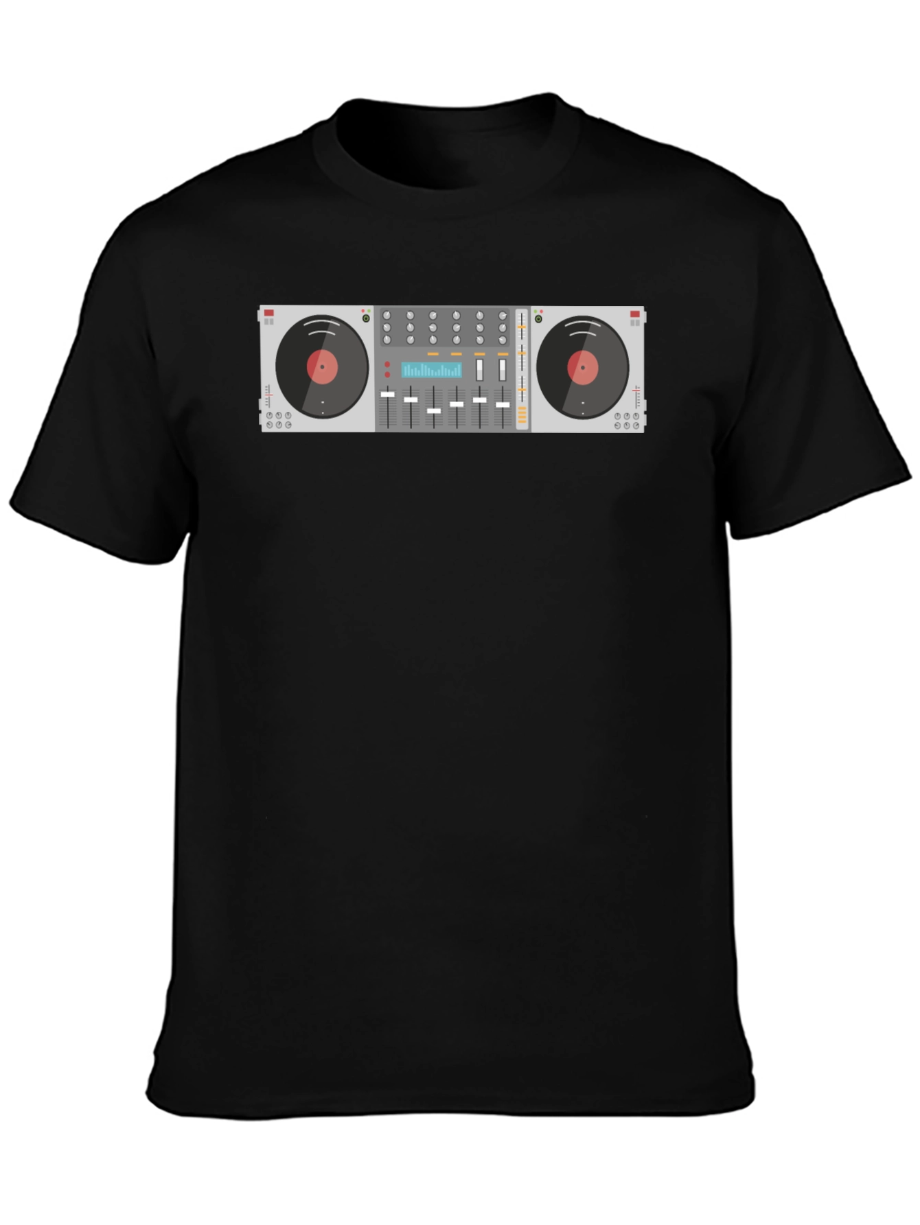 DJ Mixer Graphic Tee - Black Music Lover T-Shirt