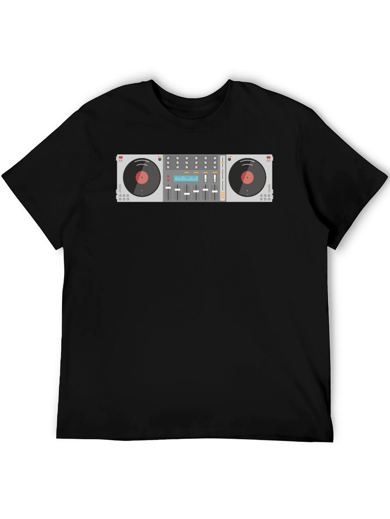 DJ Mixer Graphic Tee - Black Music Lover T-Shirt