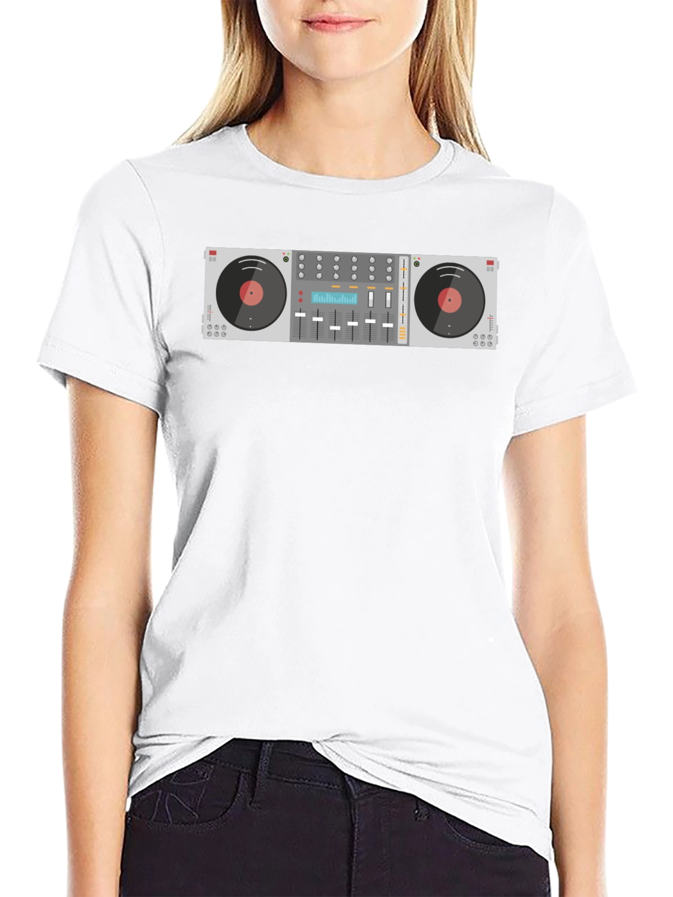 DJ Mixer Graphic Tee - Black Music Lover T-Shirt
