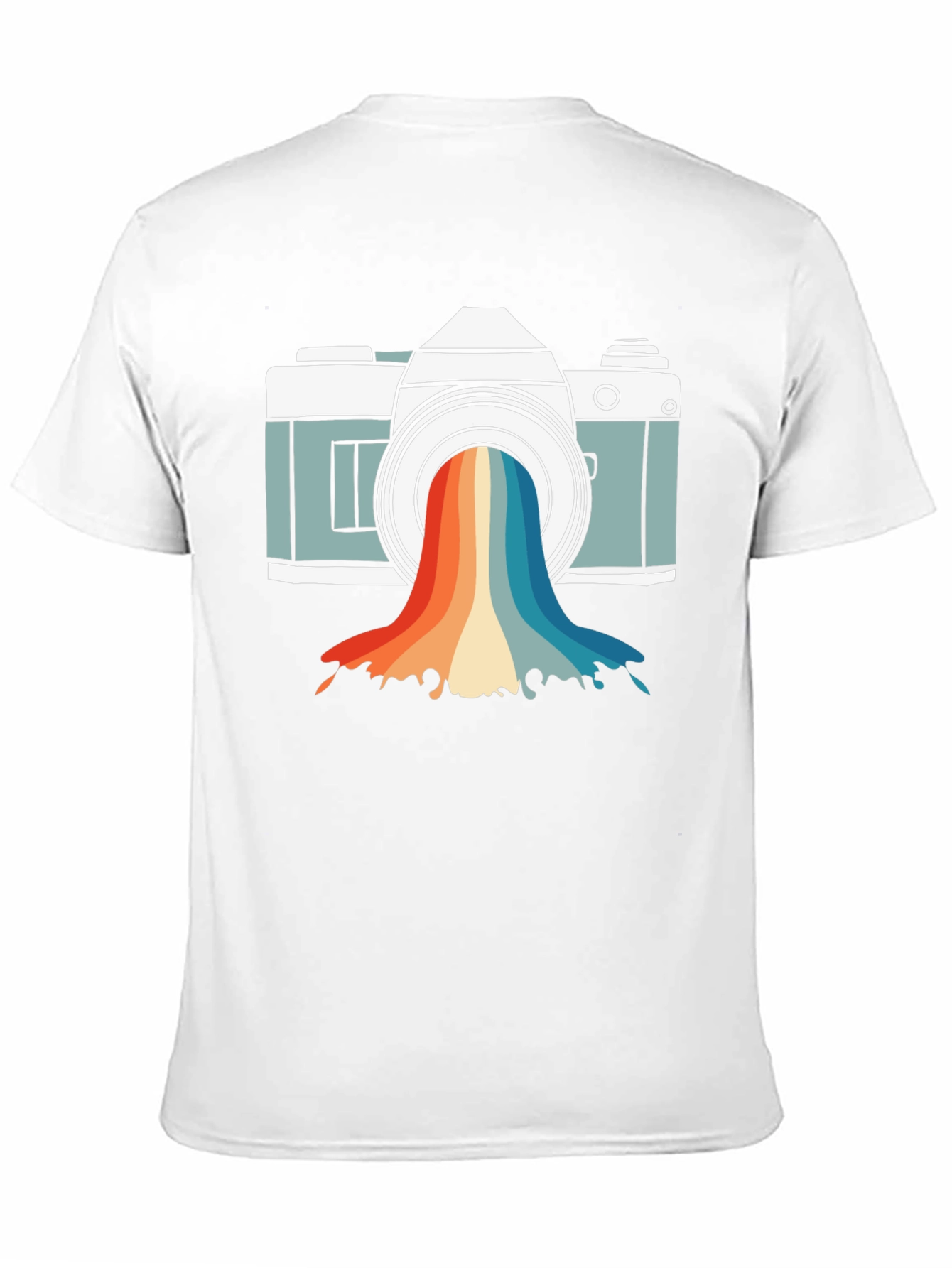 Retro Camera Rainbow Graphic Tee