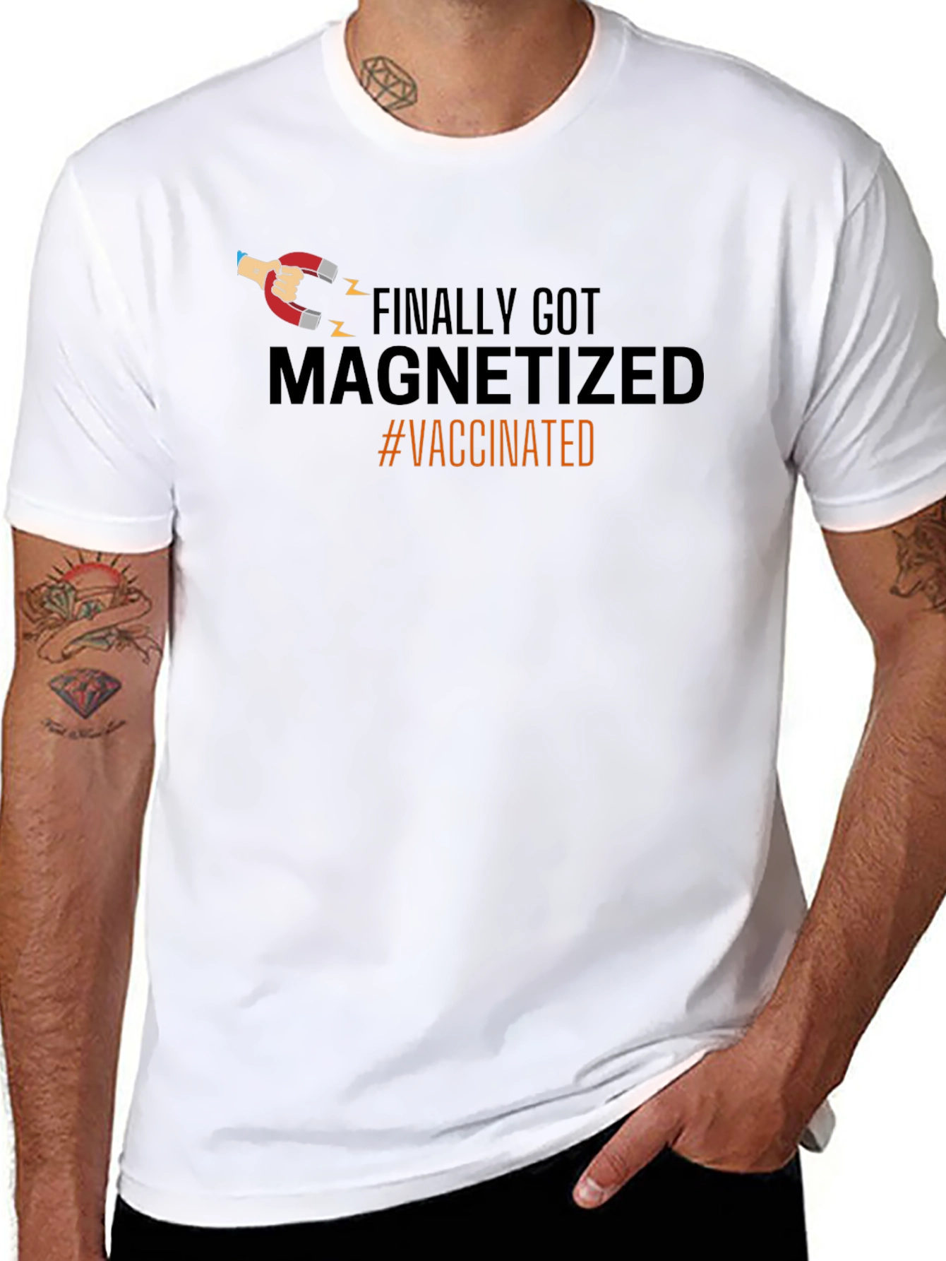 Magnetized Vaccinated T-Shirt