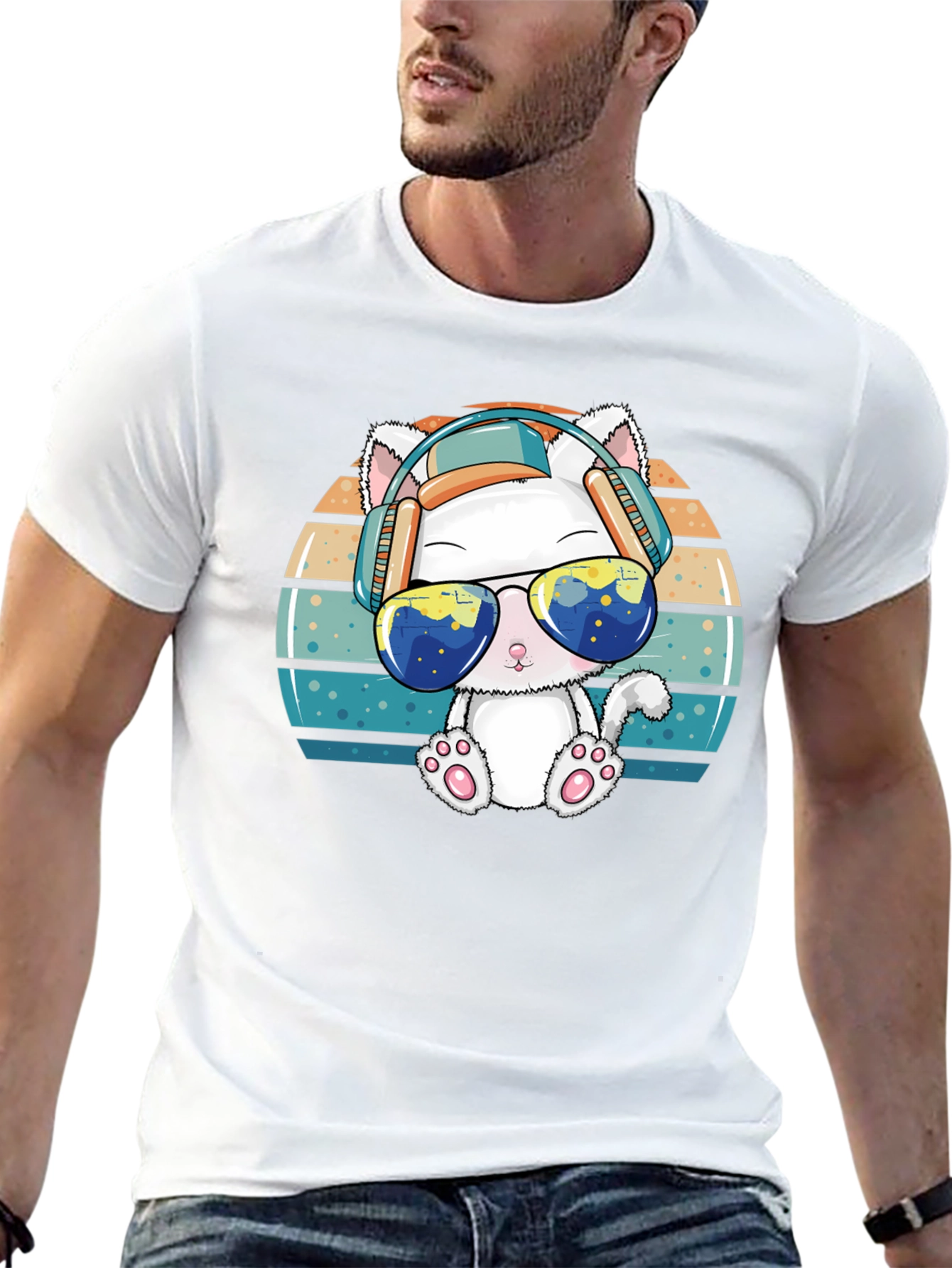 Cool Cat Graphic Tee