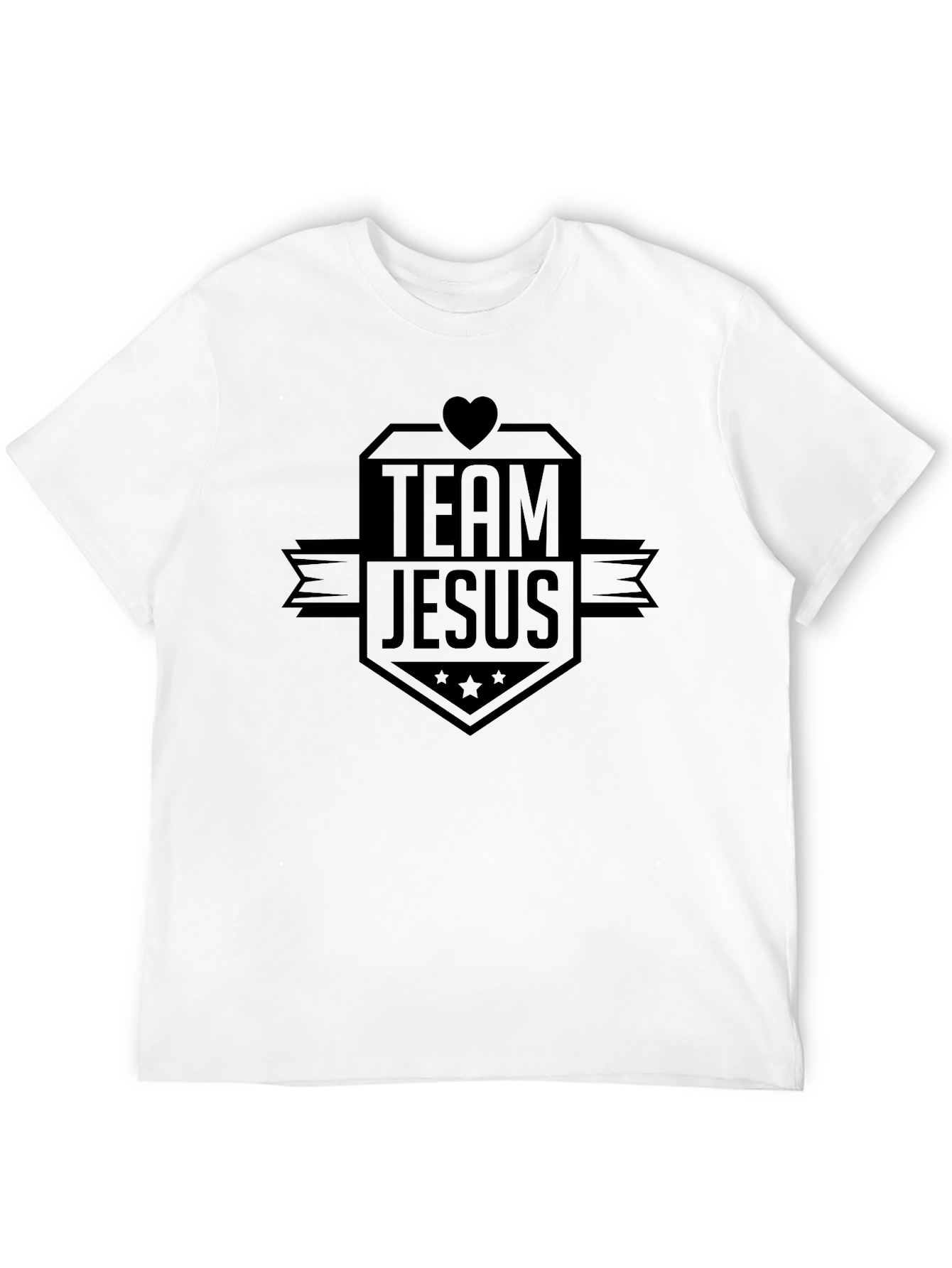 Team Jesus Black Graphic T-Shirt