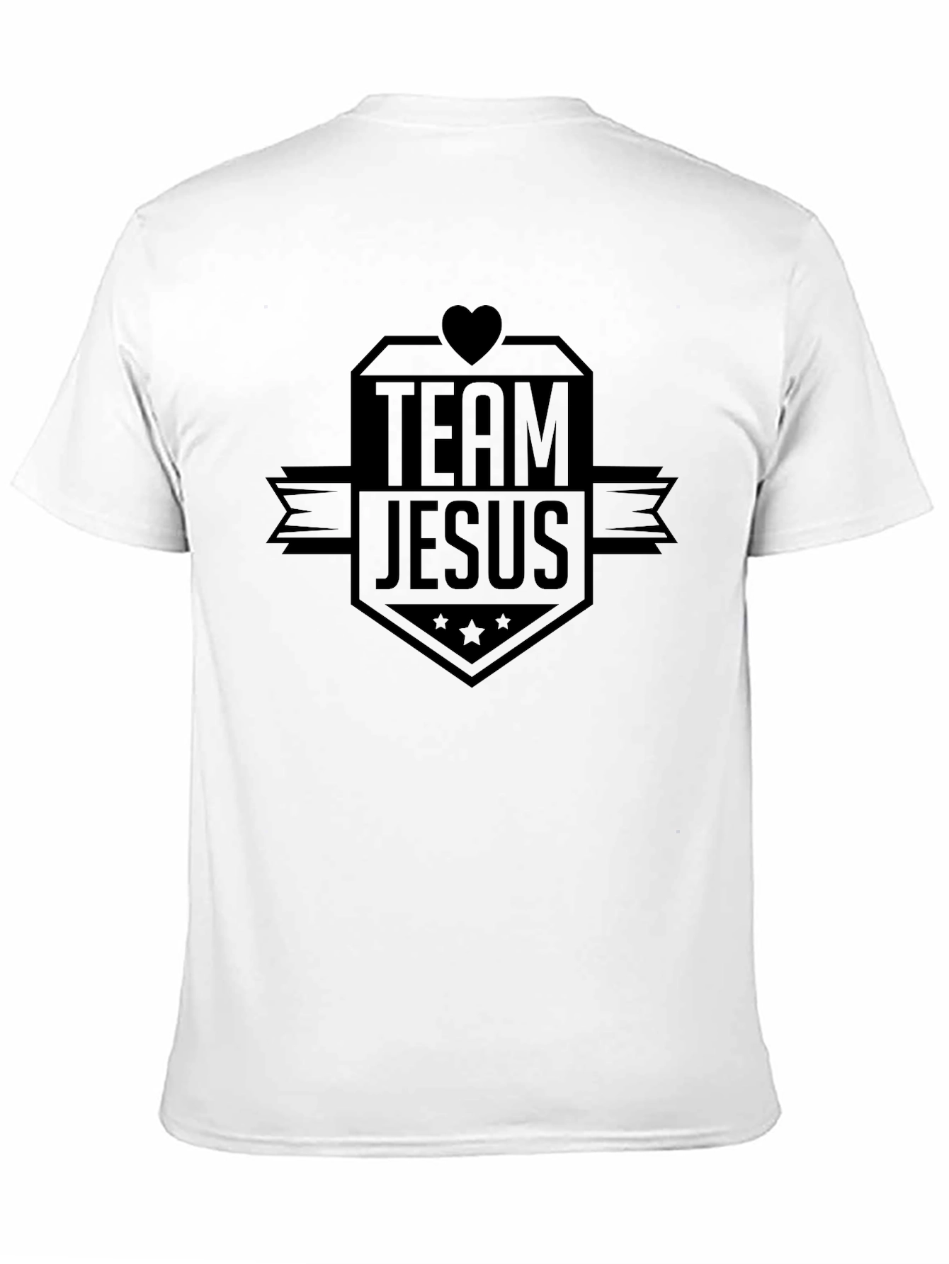 Team Jesus Black Graphic T-Shirt