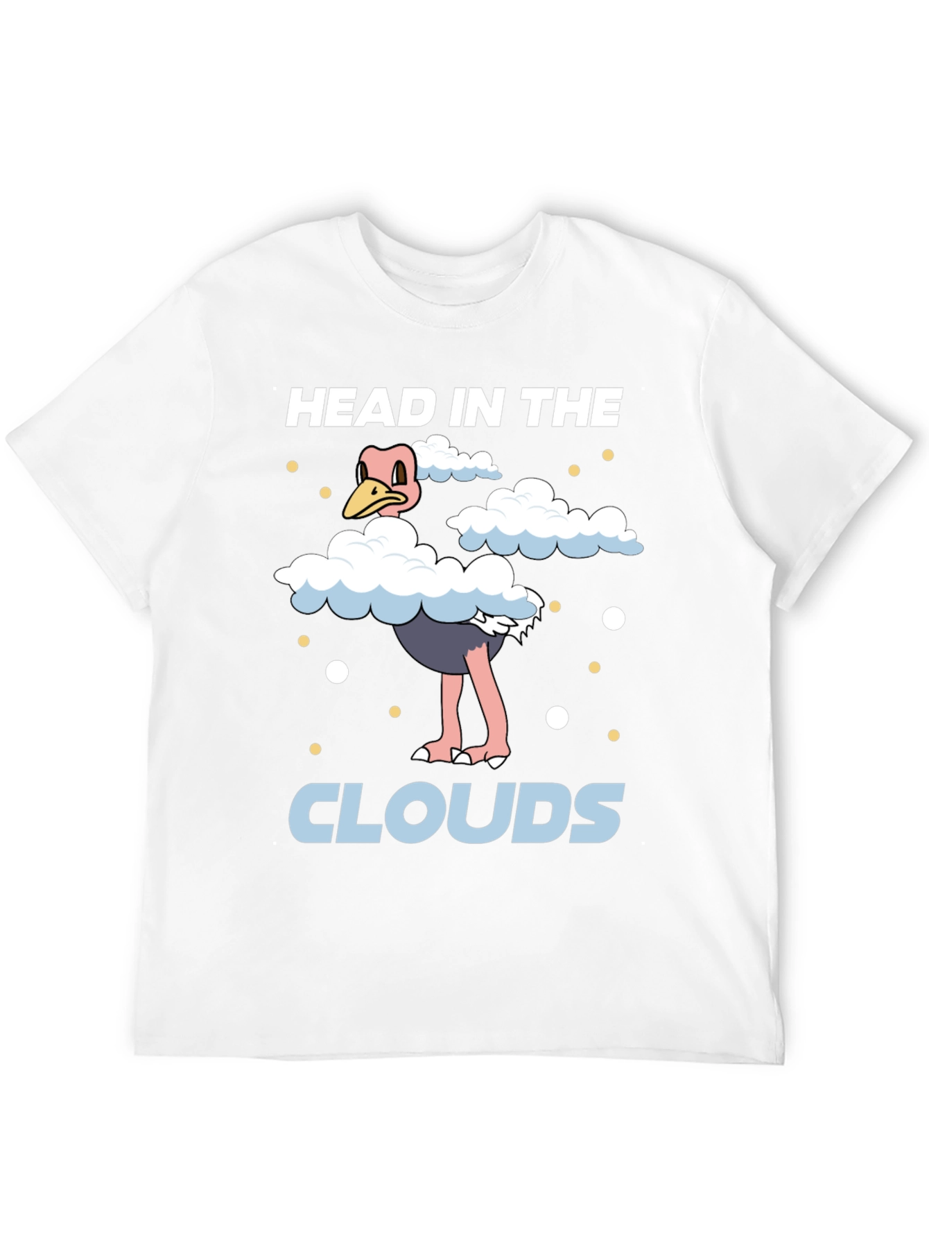 Head in the Clouds Ostrich Graphic T-Shirt