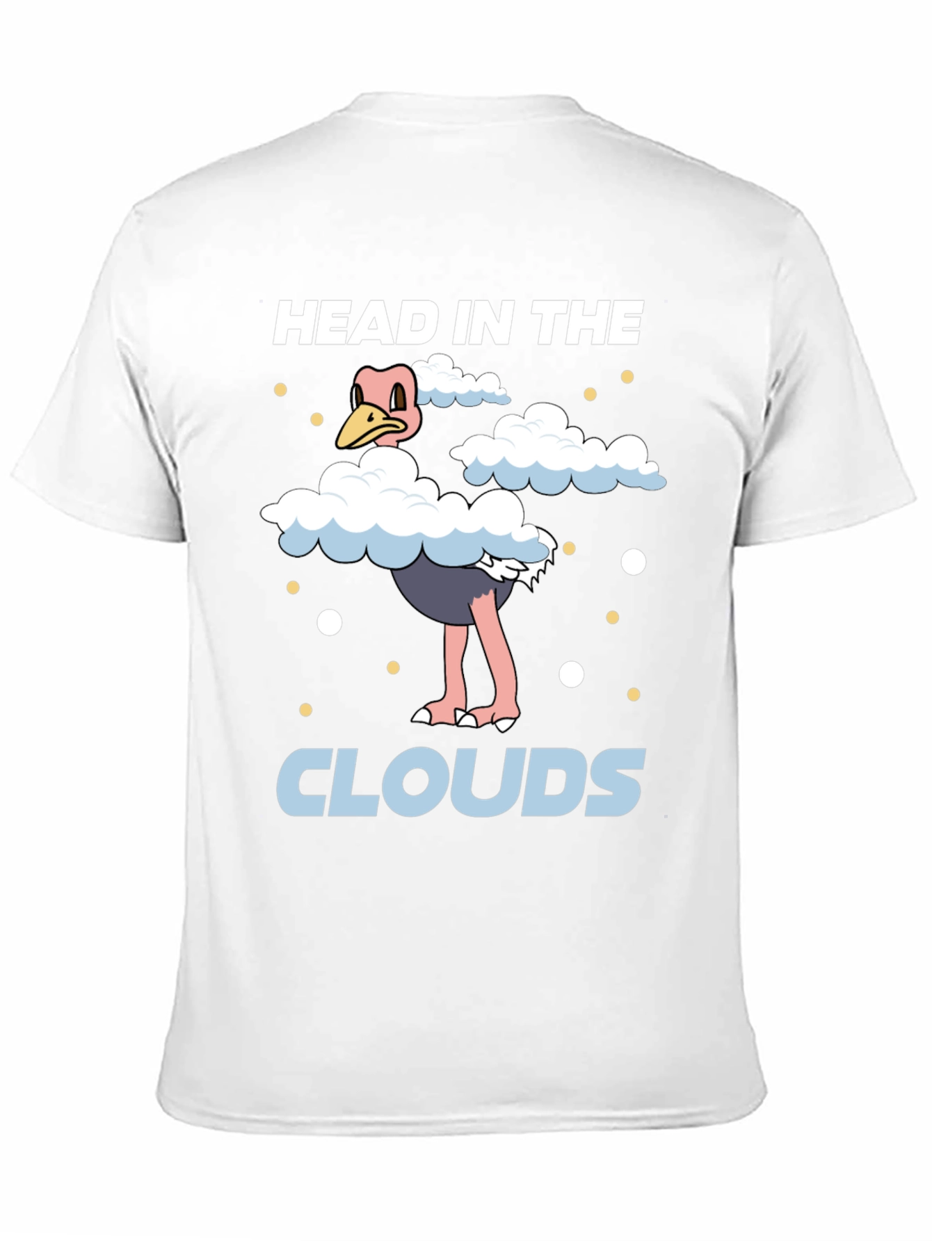 Head in the Clouds Ostrich Graphic T-Shirt