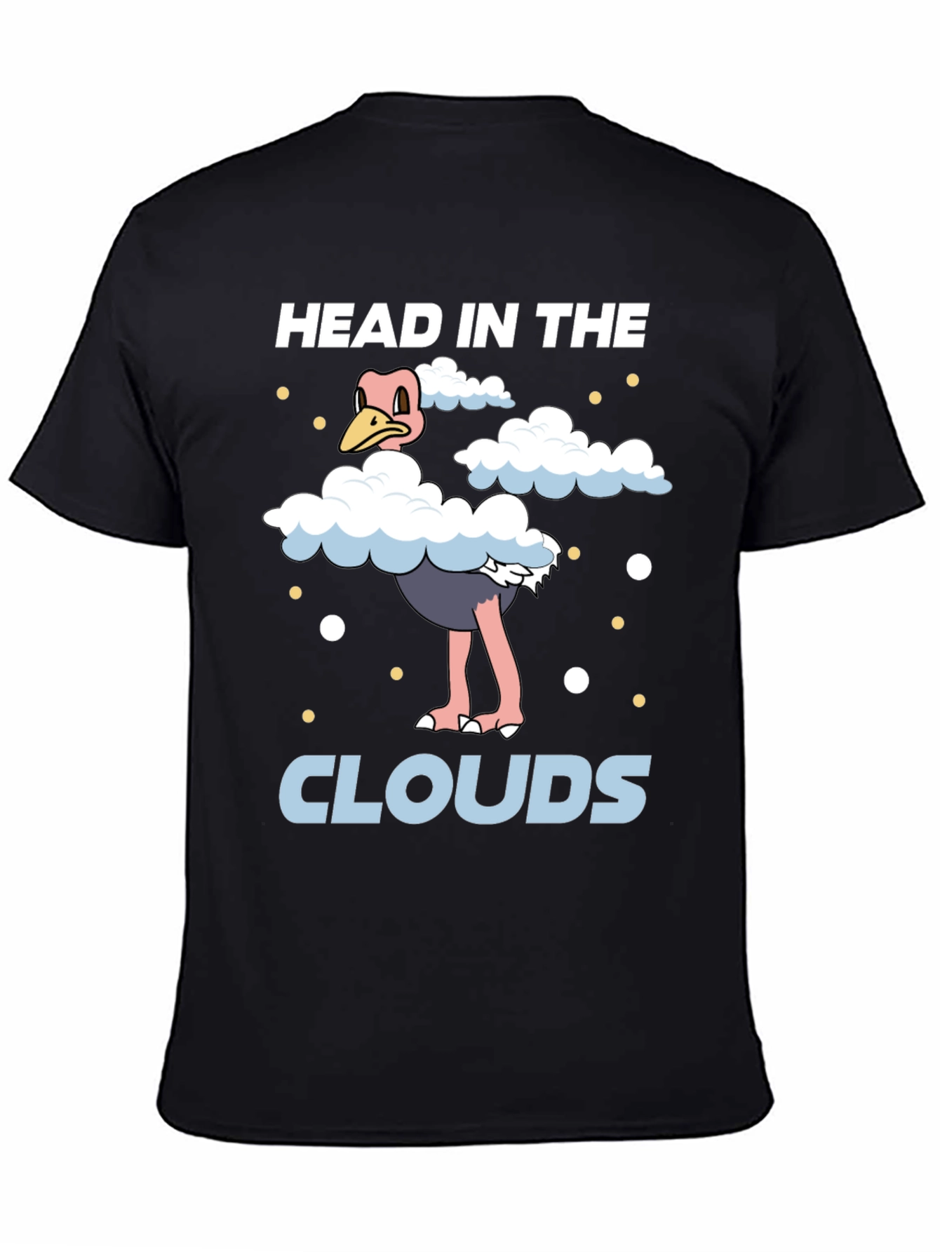 Head in the Clouds Ostrich Graphic T-Shirt