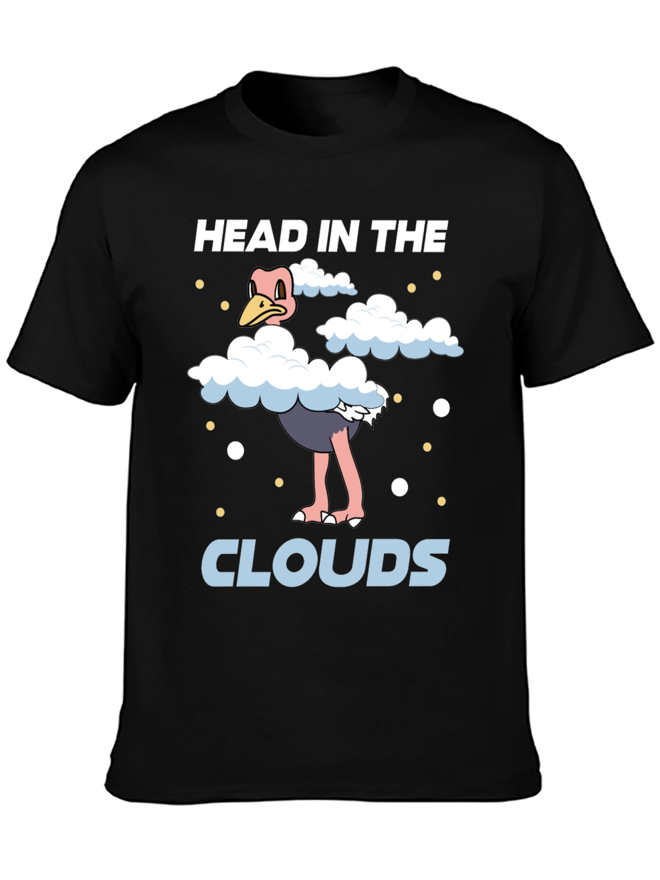 Head in the Clouds Ostrich Graphic T-Shirt
