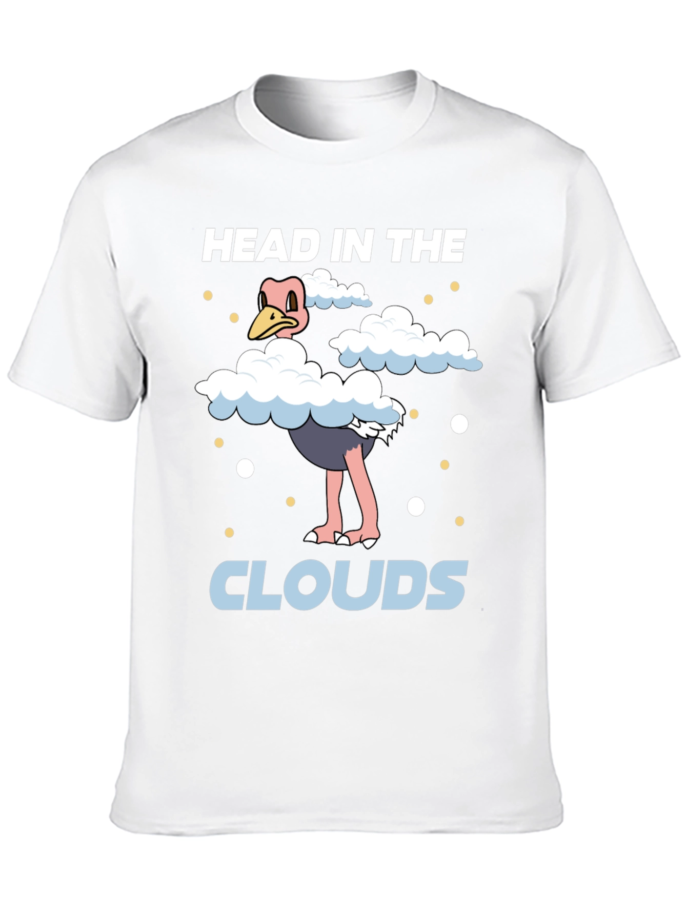 Head in the Clouds Ostrich Graphic T-Shirt