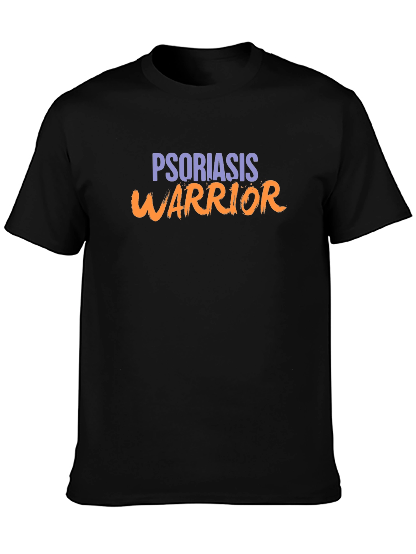 Psoriasis Warrior Black Graphic T-Shirt
