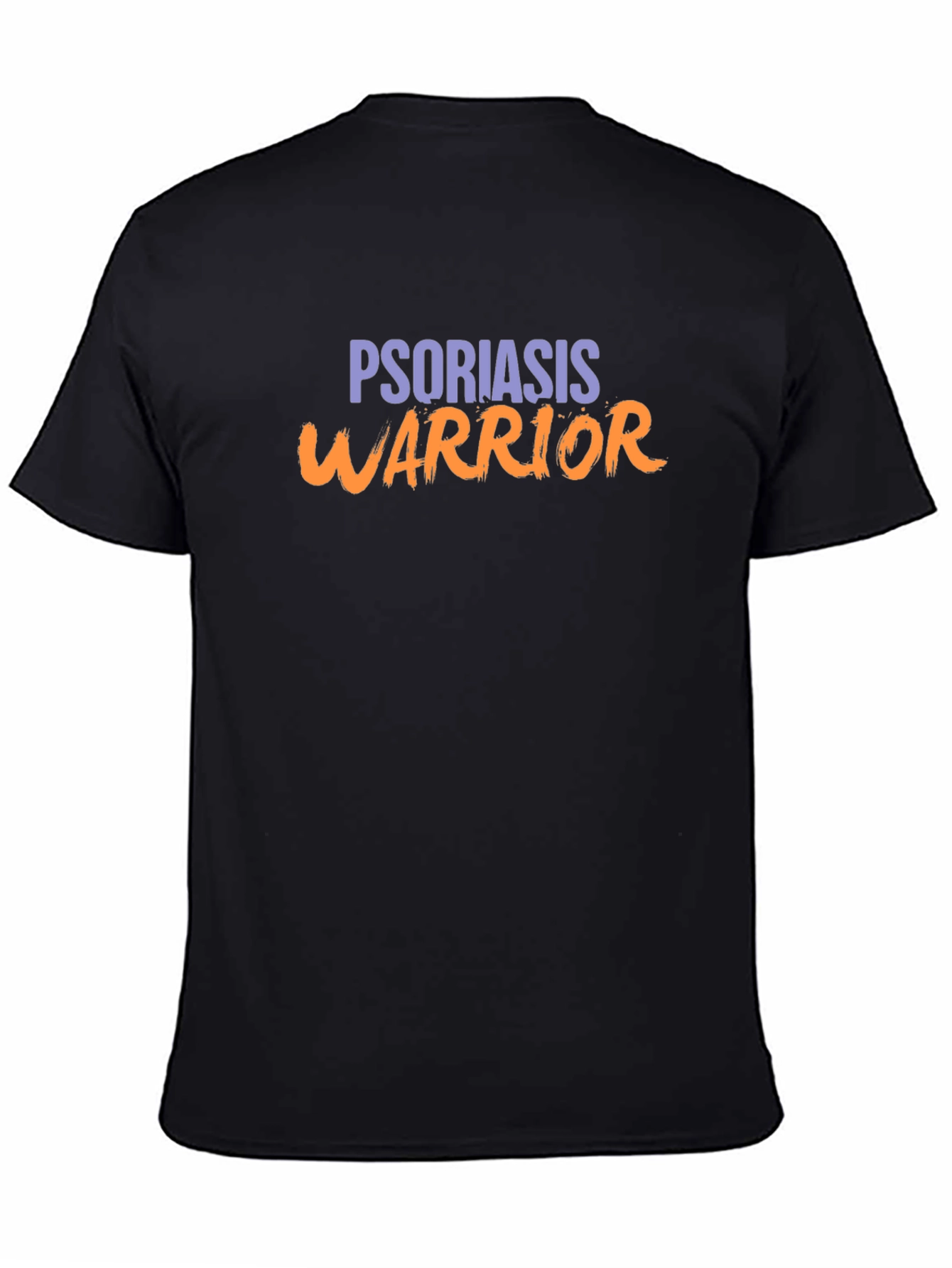 Psoriasis Warrior Black Graphic T-Shirt