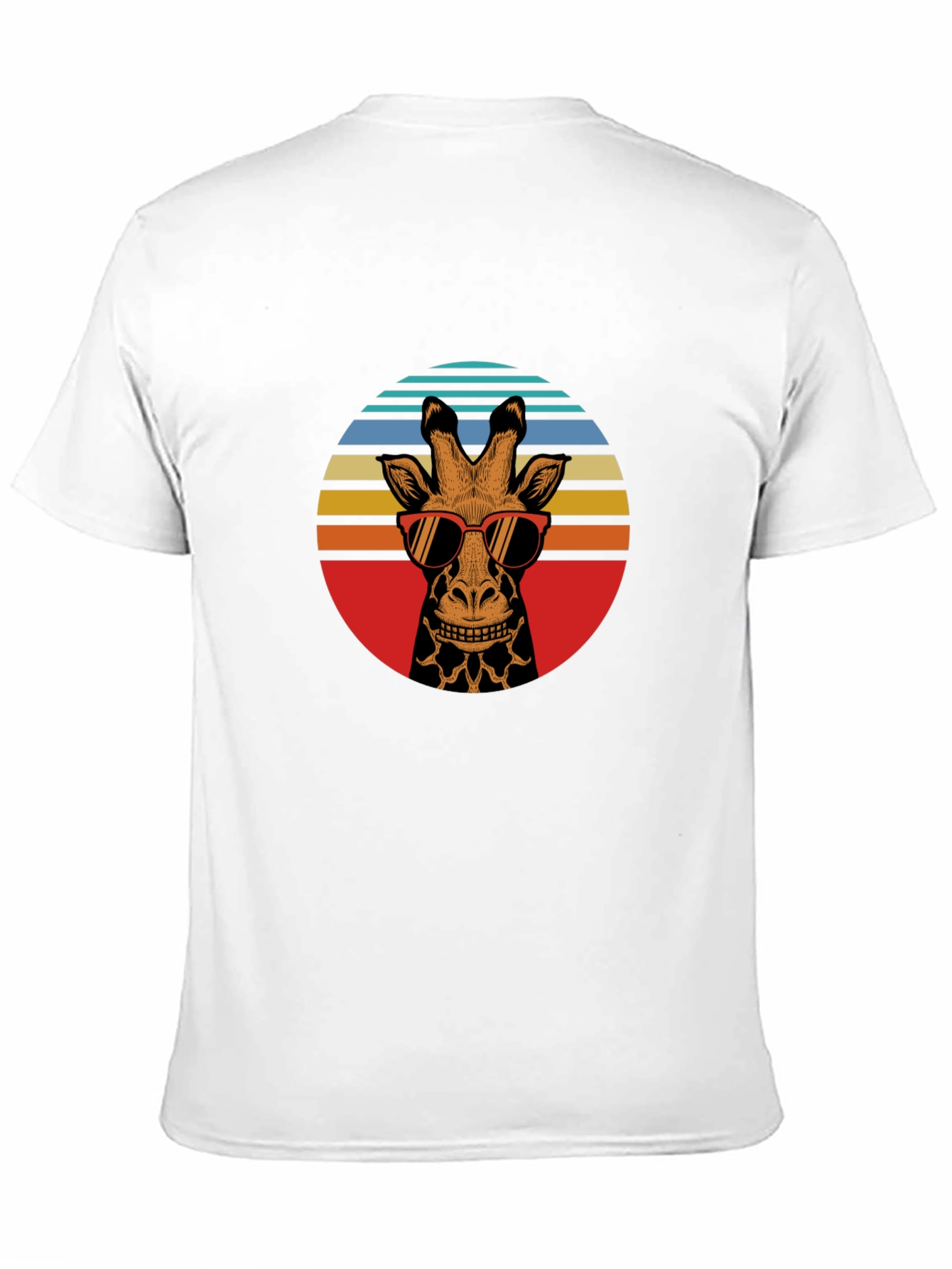 Cool Giraffe Retro Graphic T-Shirt