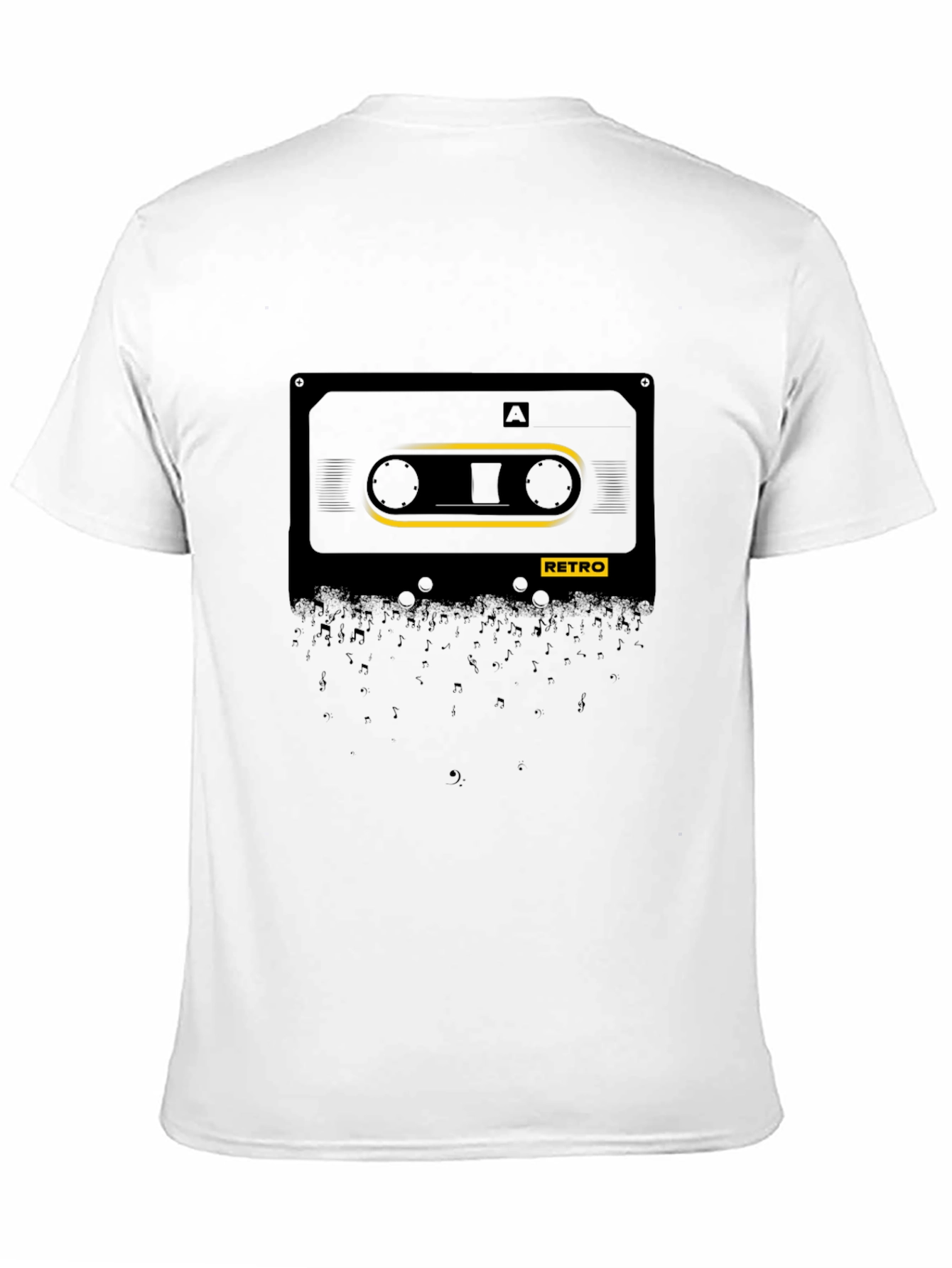 Retro Cassette Tape Black T-Shirt