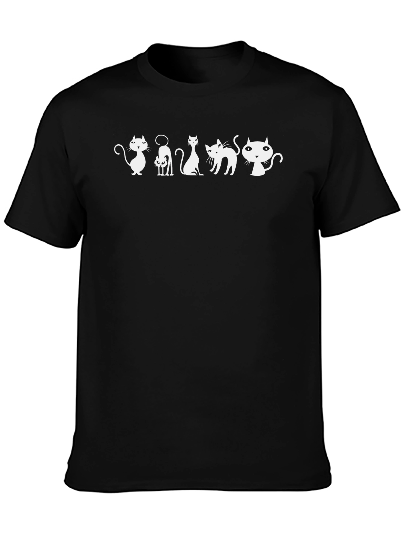 Cool Cats Graphic Tee - Black T-Shirt