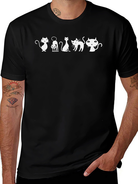Cool Cats Graphic Tee - Black T-Shirt