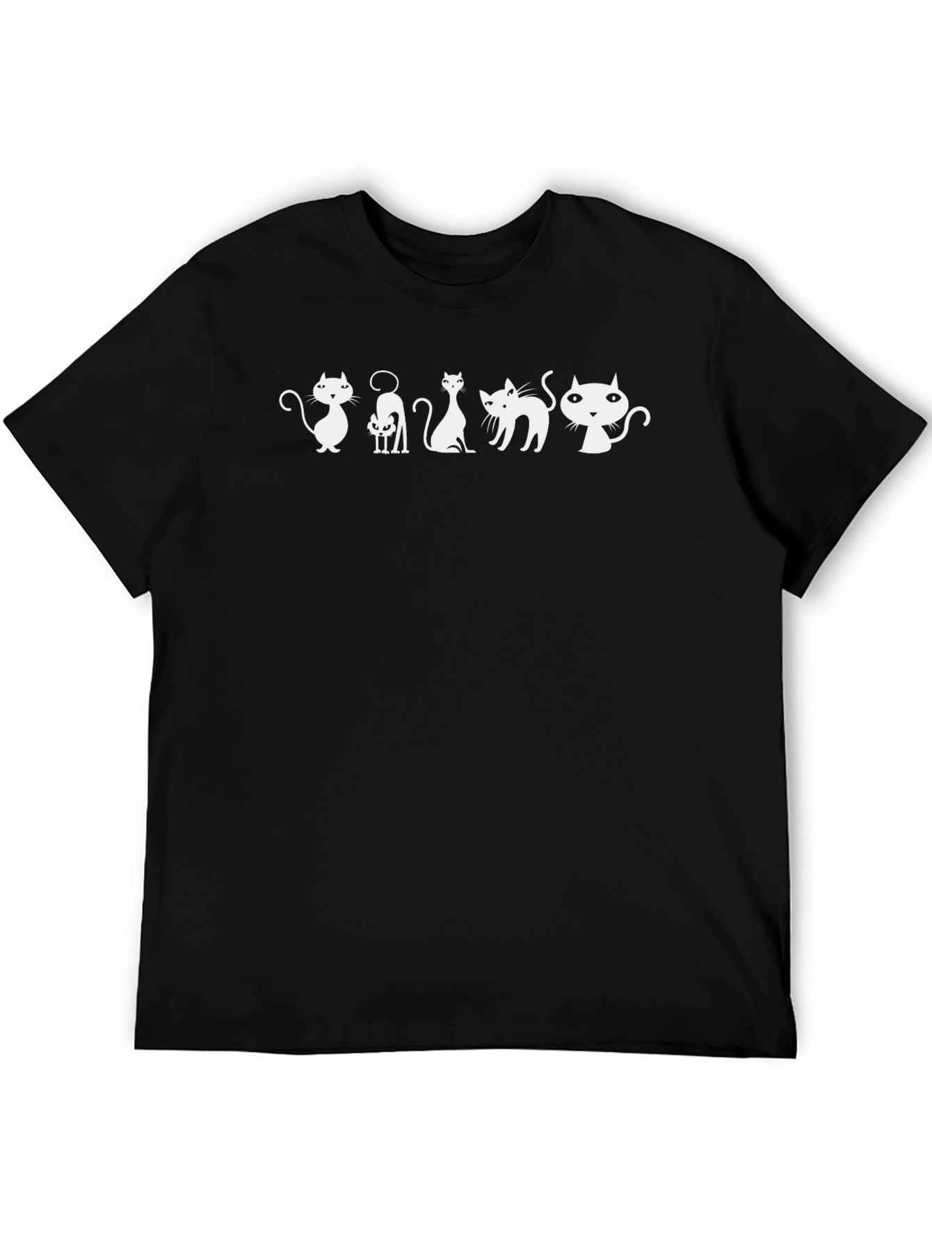 Cool Cats Graphic Tee - Black T-Shirt