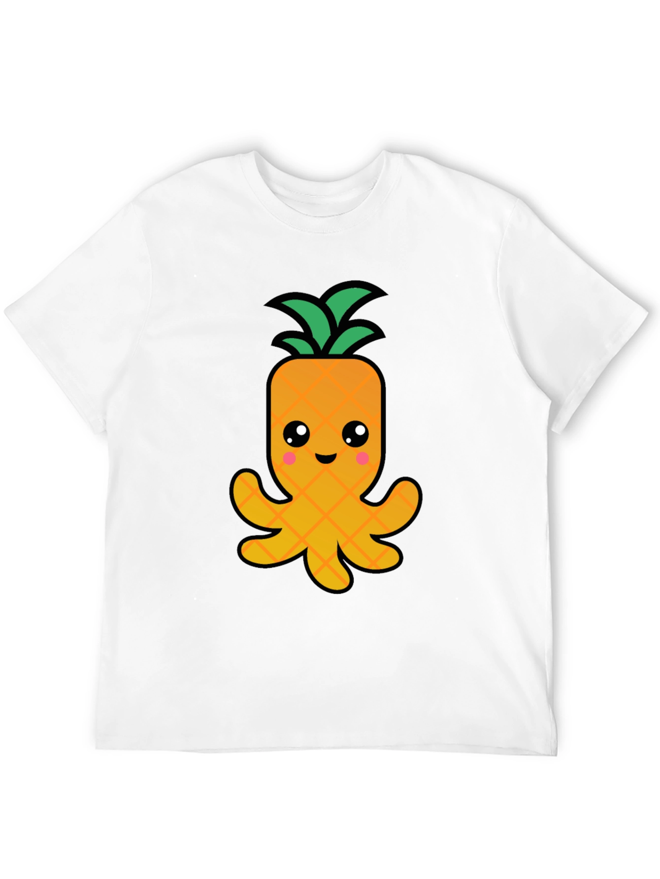 Pineapple Octopus Graphic Tee - Fun Kawaii T-Shirt
