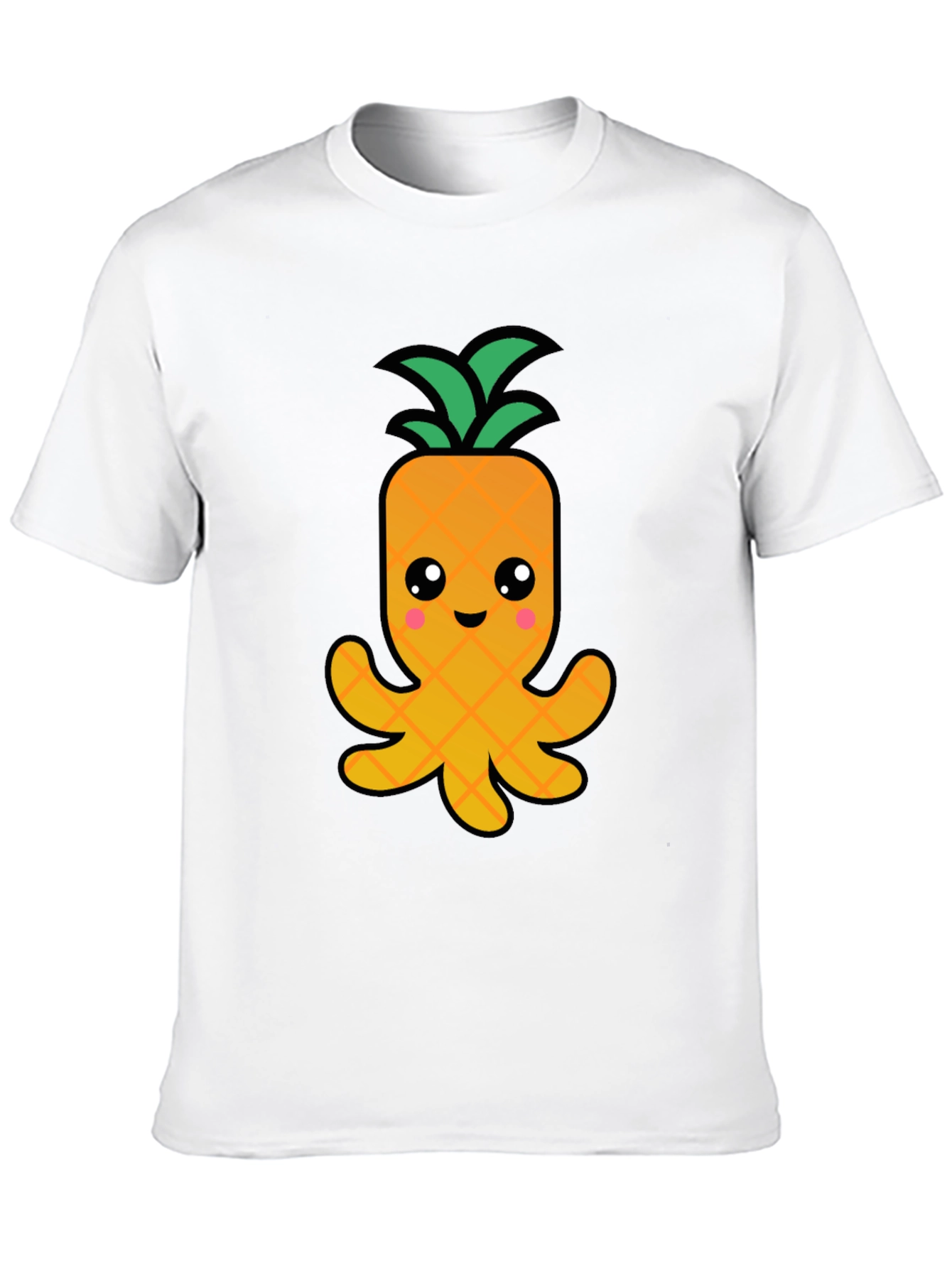 Pineapple Octopus Graphic Tee - Fun Kawaii T-Shirt