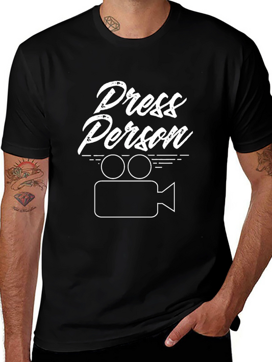 Press Person T-Shirt: Film Crew Tee