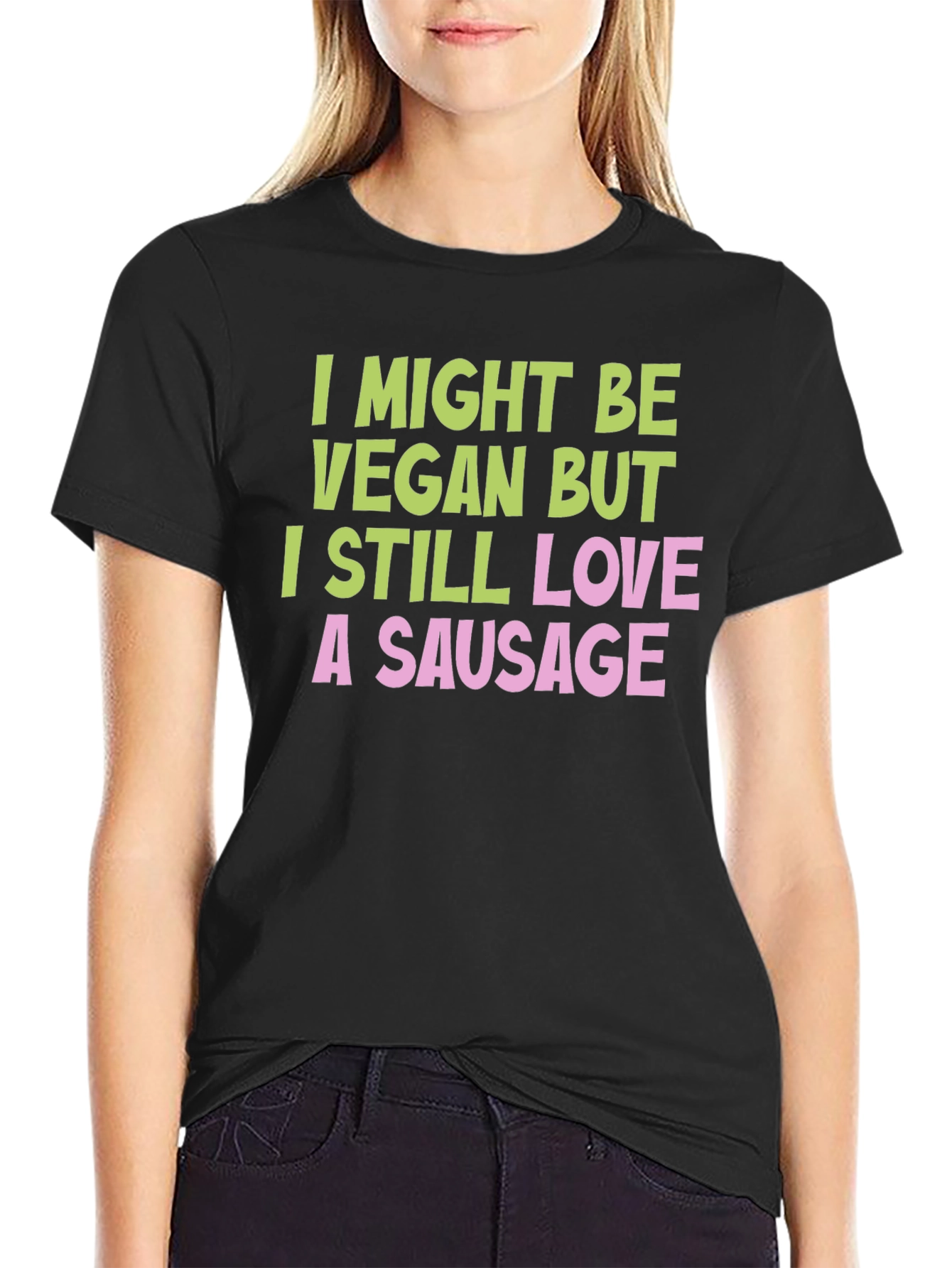 Funny Vegan Sausage T-Shirt