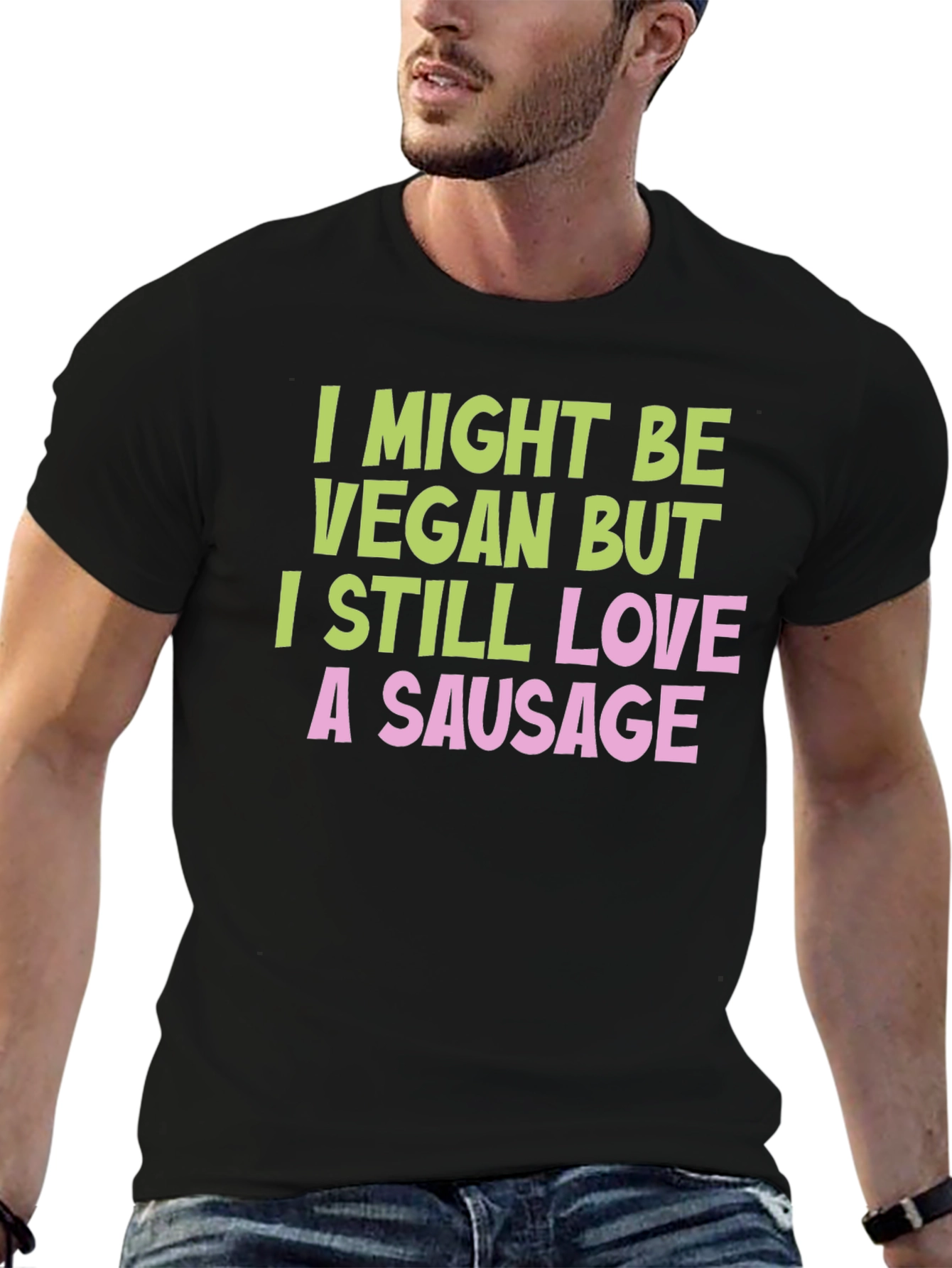 Funny Vegan Sausage T-Shirt