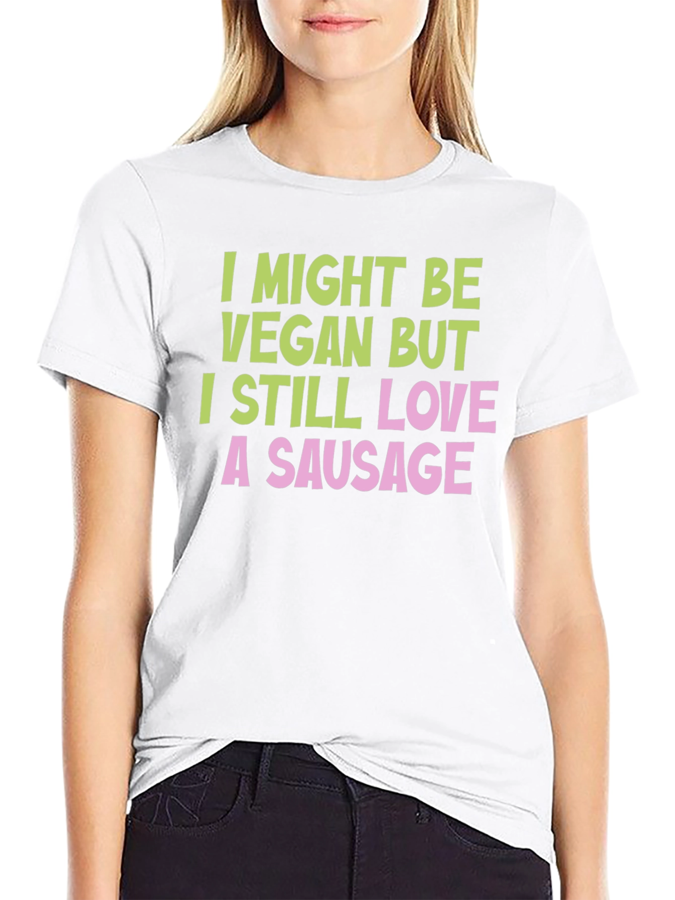 Funny Vegan Sausage T-Shirt
