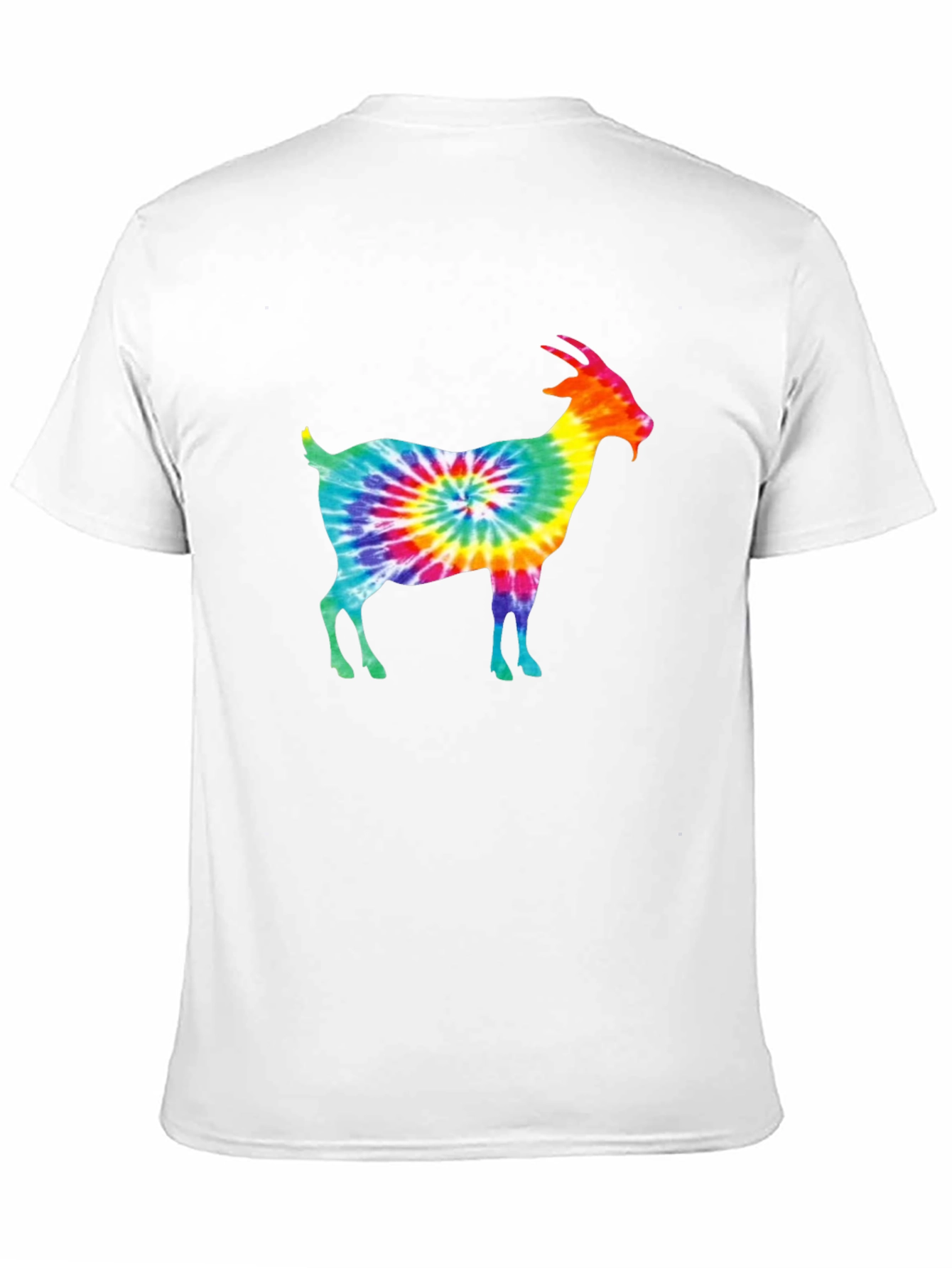 Tie Dye Goat Graphic Tee - Funky Casual Style