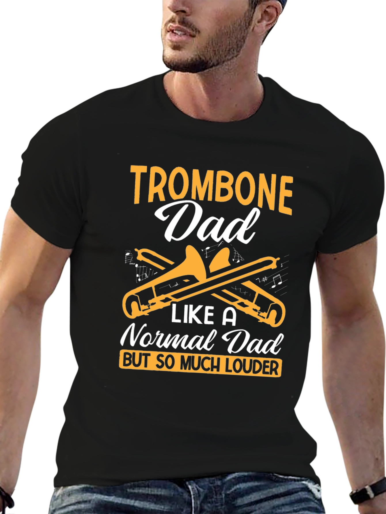 Trombone Dad T-Shirt - Loud & Proud Musician Gift