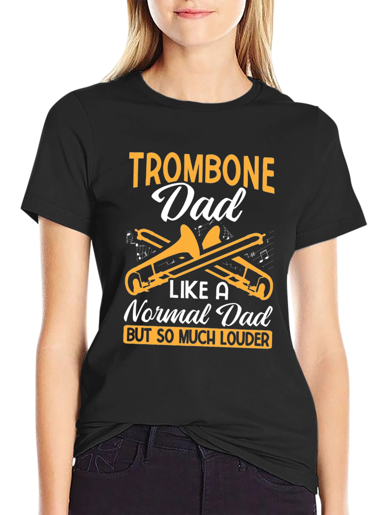 Trombone Dad T-Shirt - Loud & Proud Musician Gift