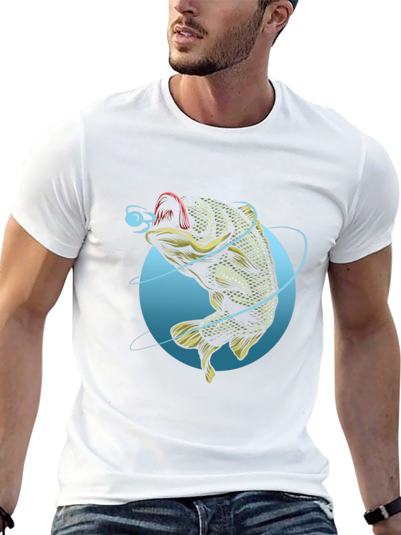 Fishing T-Shirt - Bass Graphic Tee