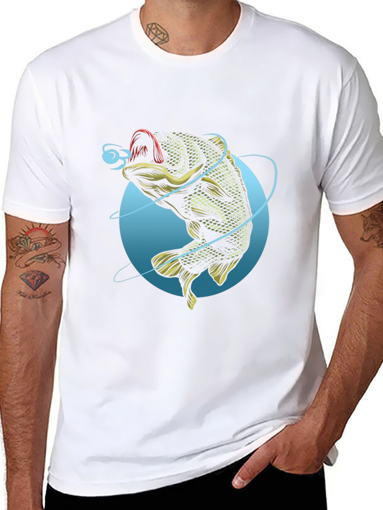 Fishing T-Shirt - Bass Graphic Tee