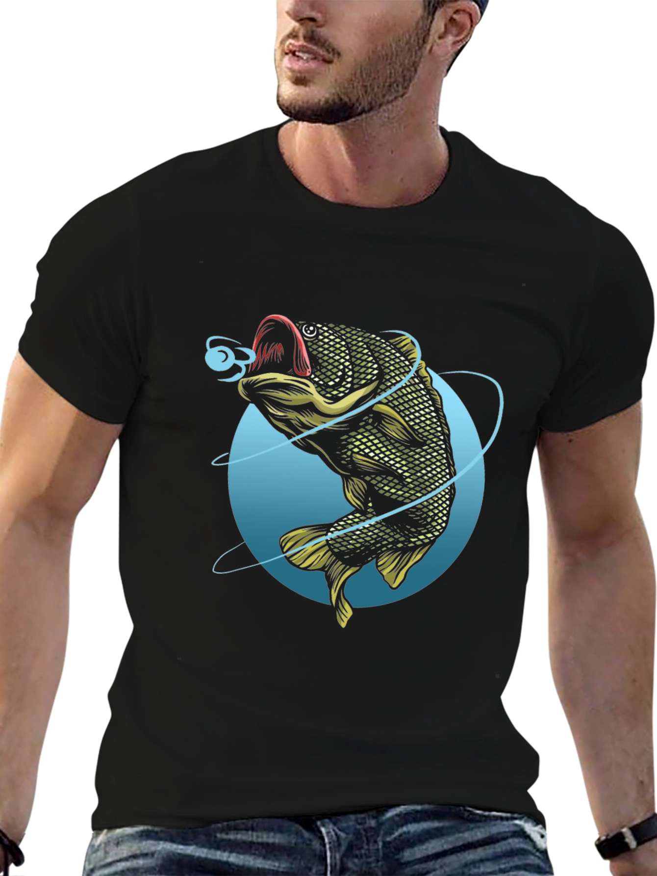 Fishing T-Shirt - Bass Graphic Tee