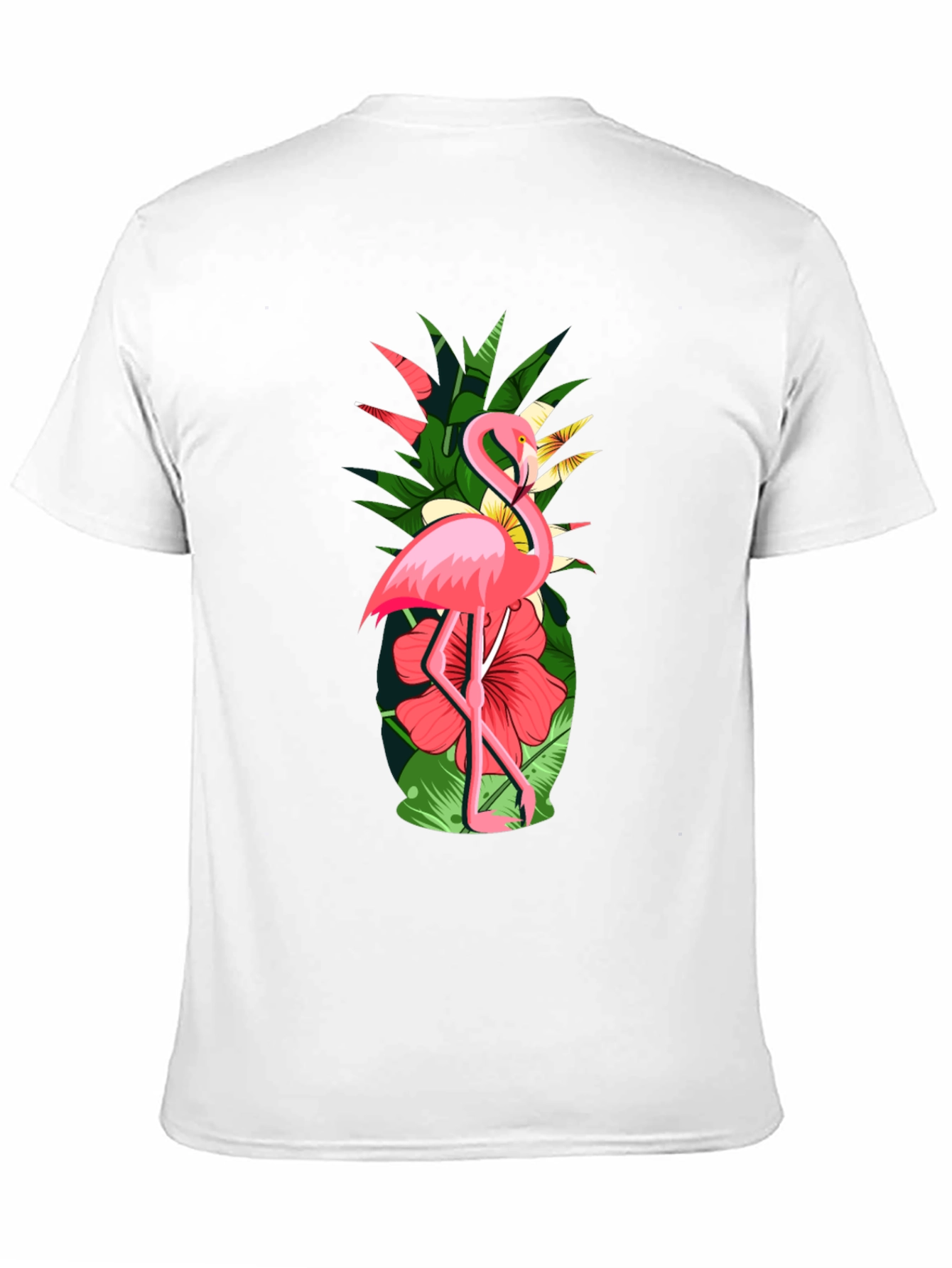 Tropical Flamingo & Pineapple Graphic Tee