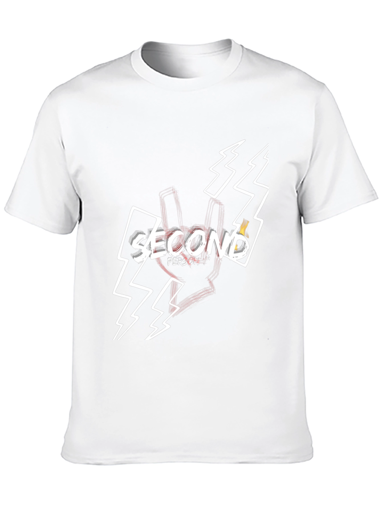 Second Person Graphic Tee - Black Cotton Blend