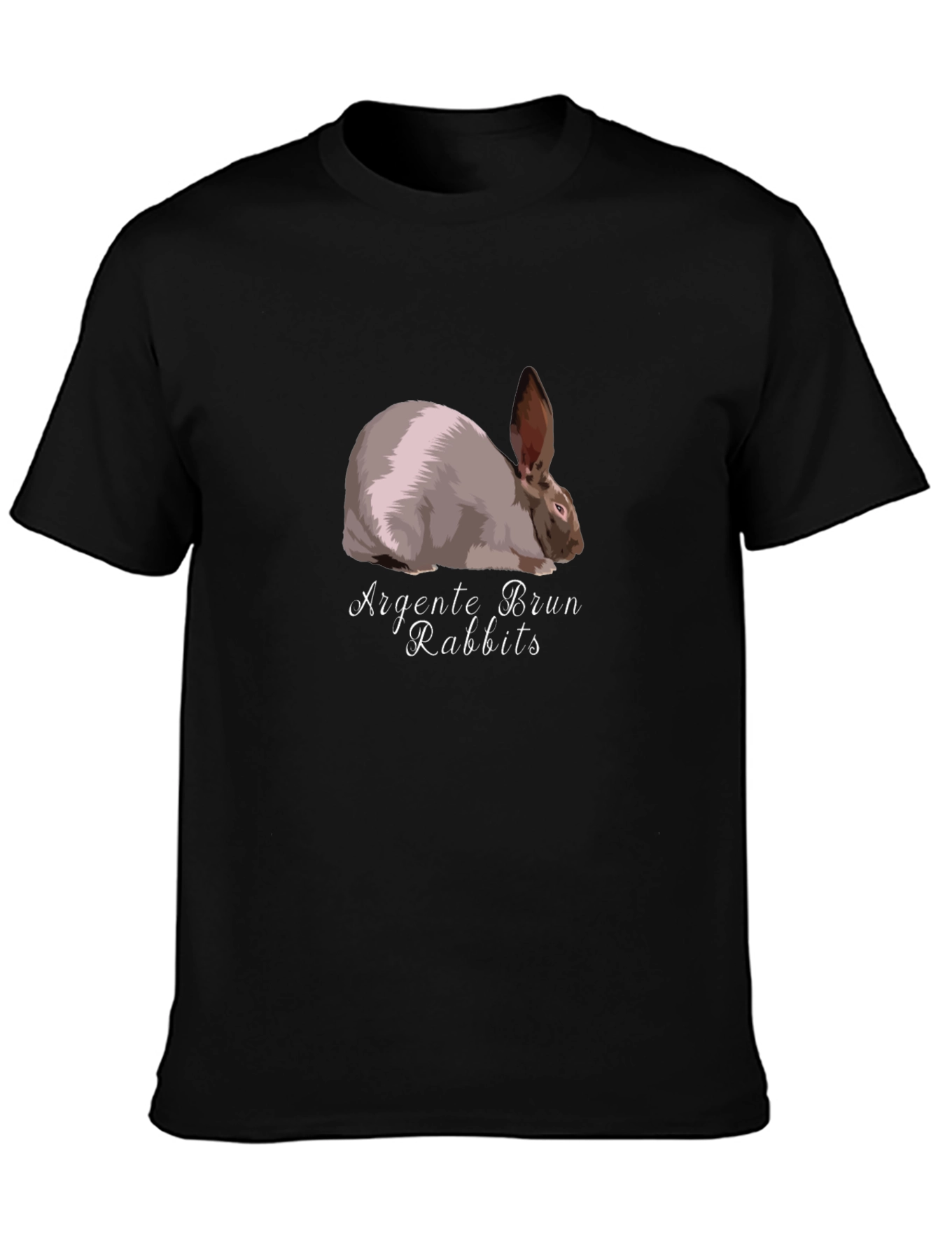 Argent¨¦ Brun Rabbit Graphic Tee - Unique Design