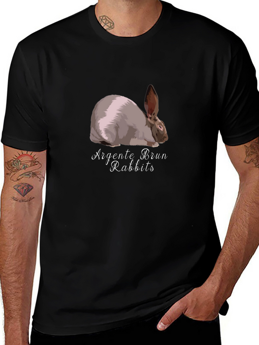 Argent¨¦ Brun Rabbit Graphic Tee - Unique Design