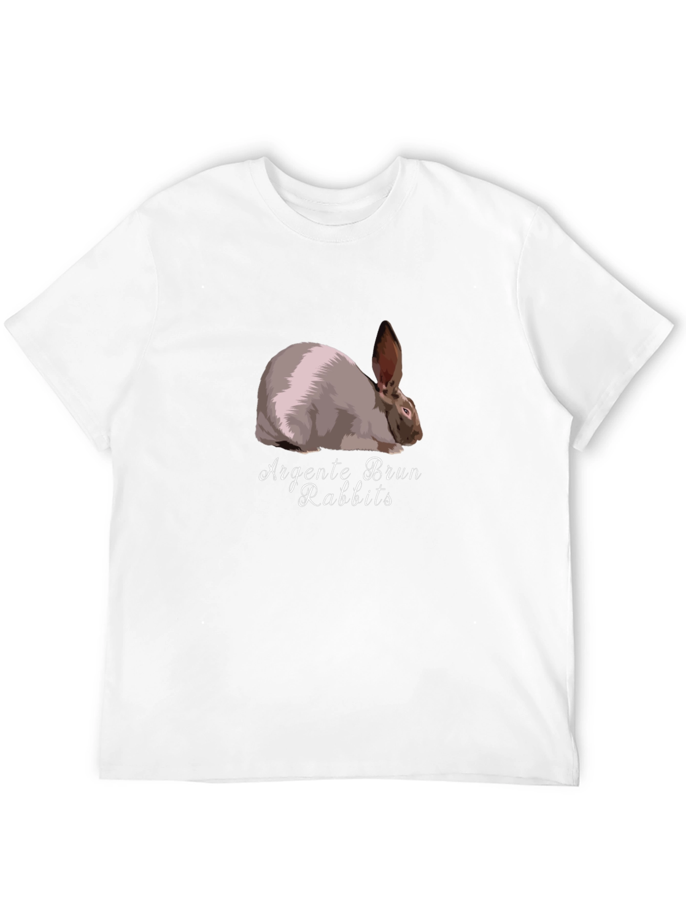 Argent¨¦ Brun Rabbit Graphic Tee - Unique Design