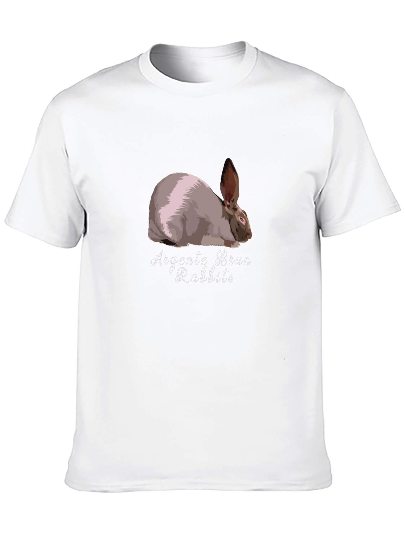 Argent¨¦ Brun Rabbit Graphic Tee - Unique Design