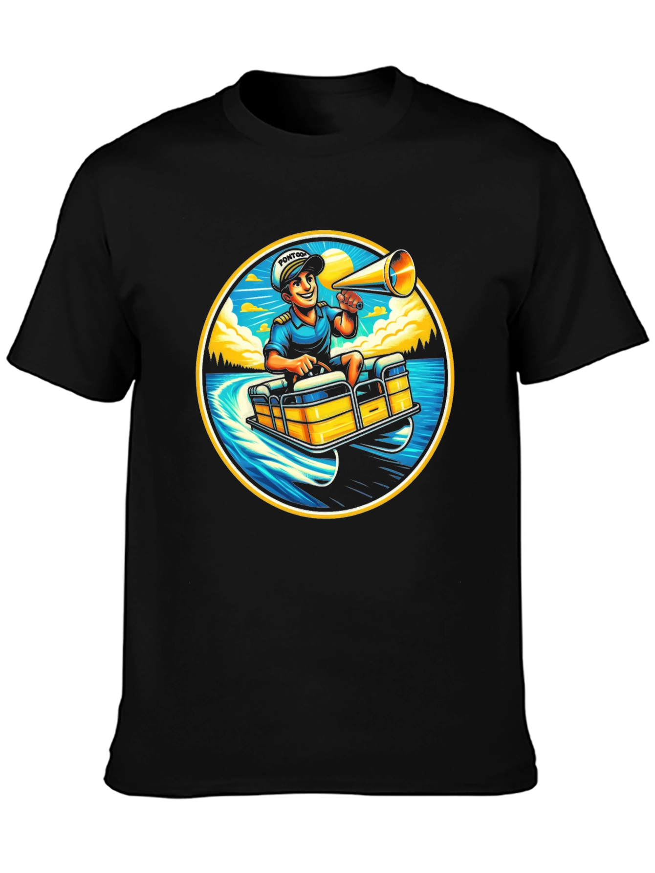 Pontoon Captain T-Shirt - Boating Fun