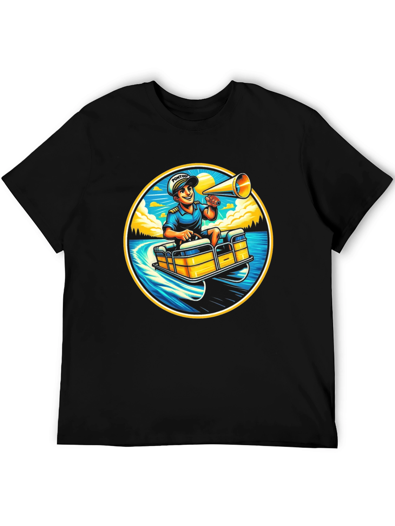 Pontoon Captain T-Shirt - Boating Fun