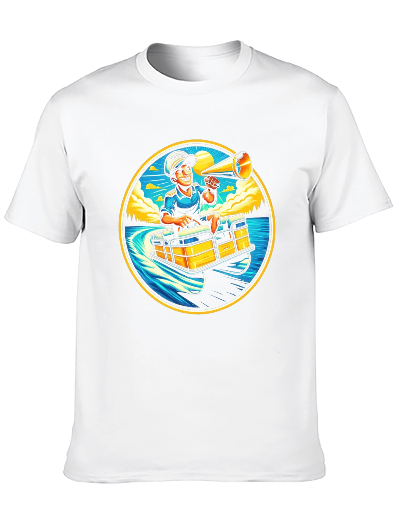 Pontoon Captain T-Shirt - Boating Fun