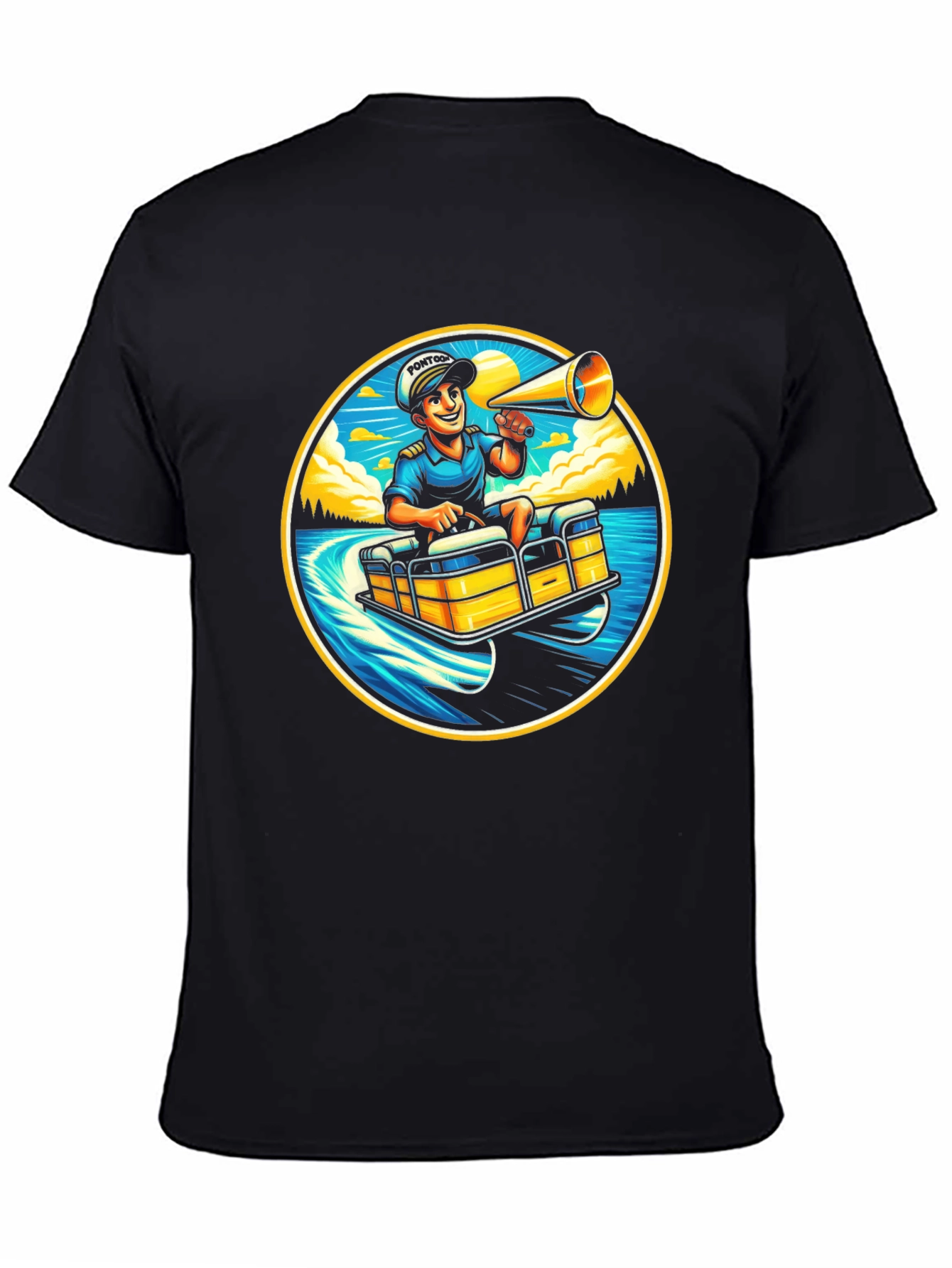 Pontoon Captain T-Shirt - Boating Fun