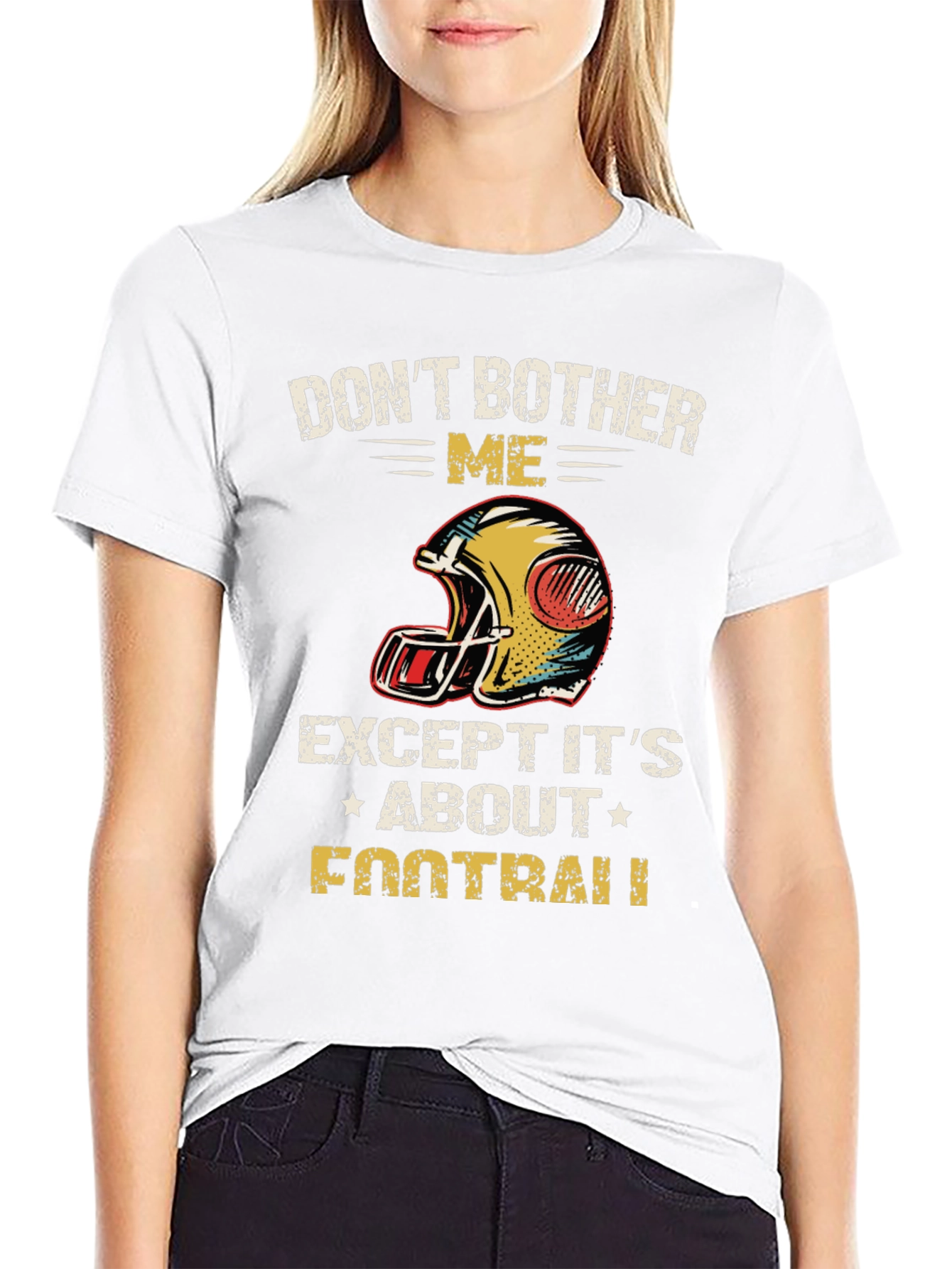 Dont Bother Me Football Graphic T-Shirt
