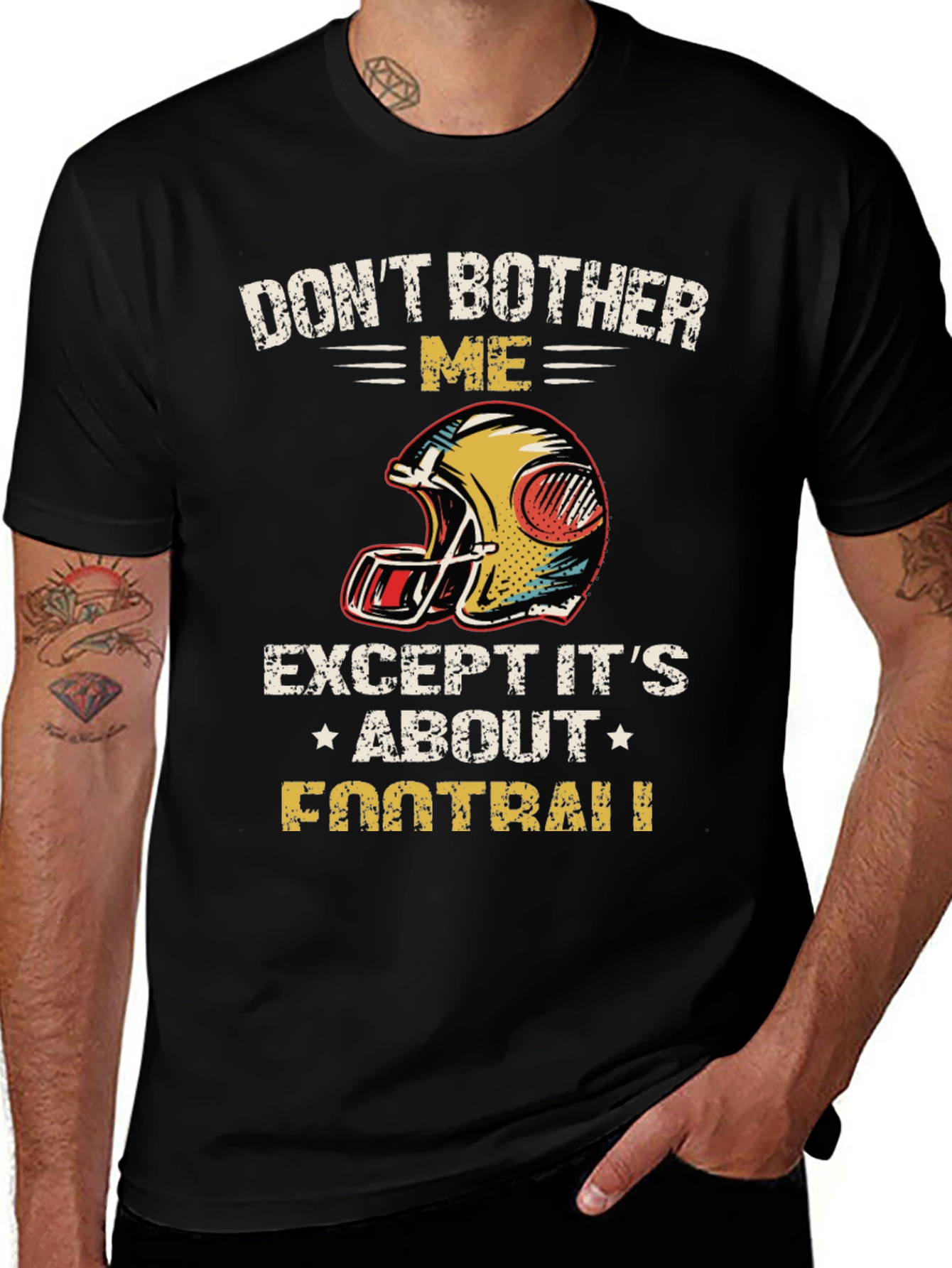 Dont Bother Me Football Graphic T-Shirt