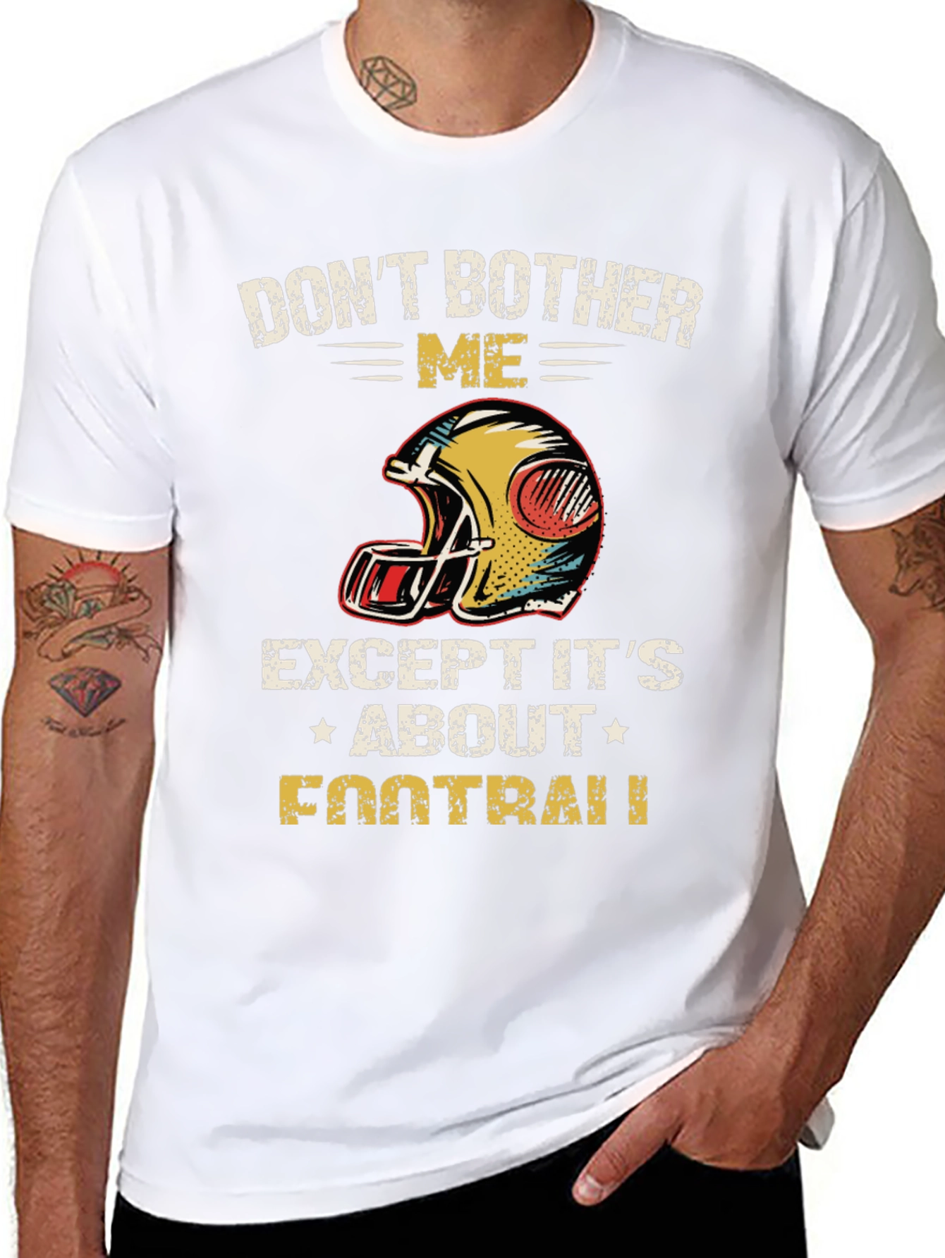 Dont Bother Me Football Graphic T-Shirt
